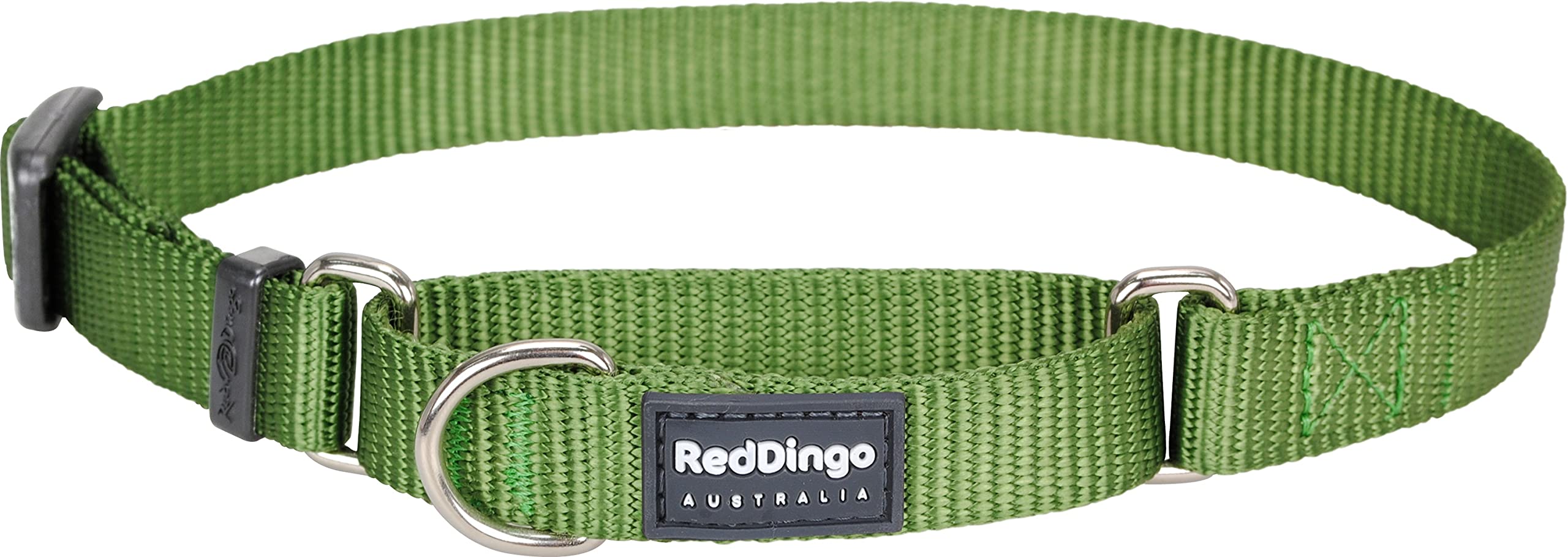 Red Dingo Classic Martingale Dog Collar, Small, Green