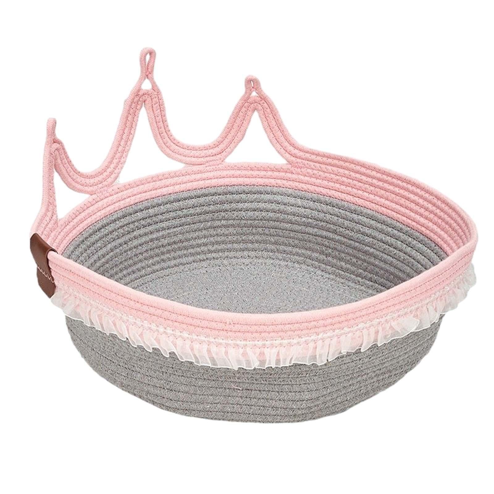 APIRILY Cat Bed Round Wear Resistant Kennel Pets Cradle for Puppy Kitten Indoor Cats Princess M | Pet Supplies | Cat Supplies | 
