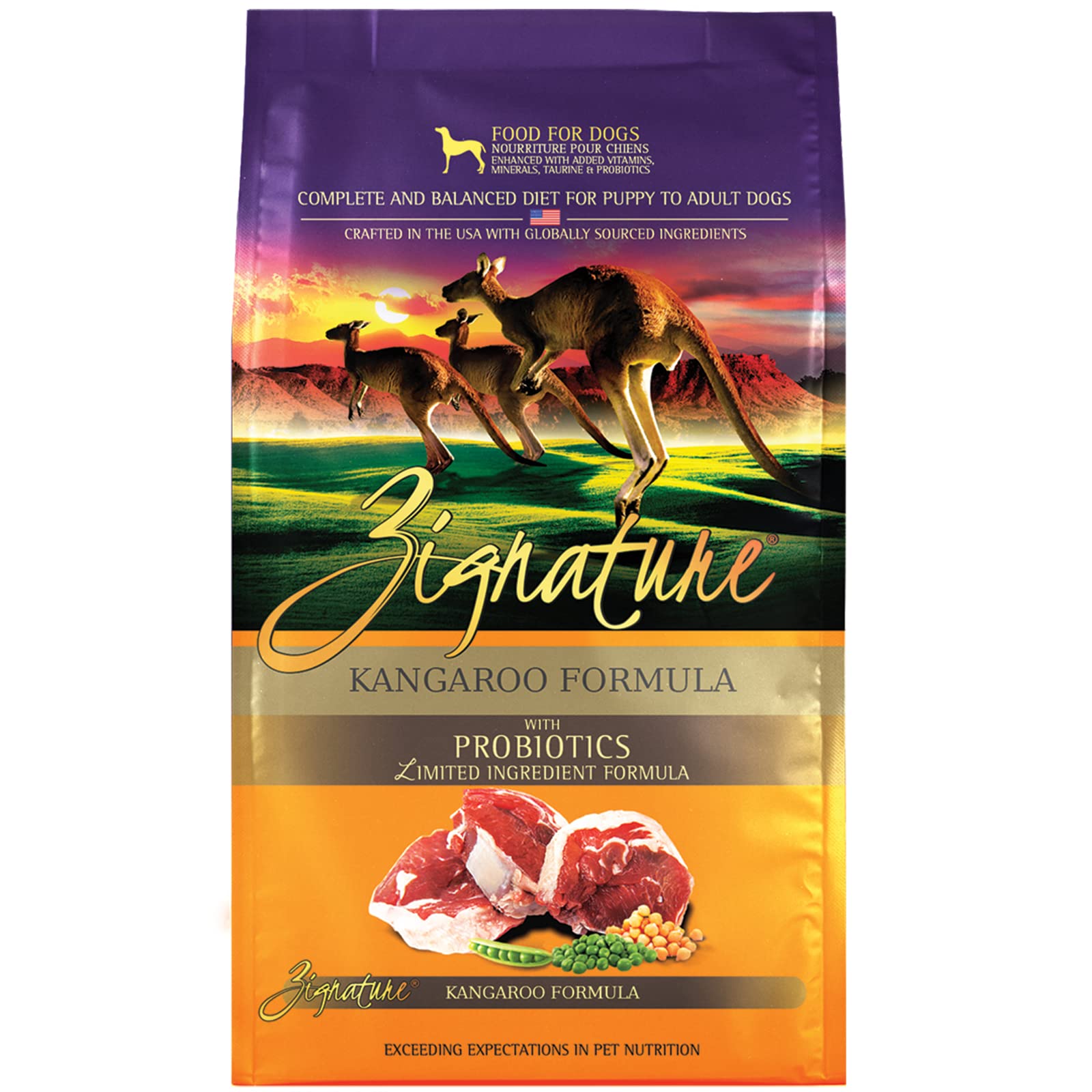 Zignature Kangaroo Limited Ingredient Formula Dry Dog Food 4lb