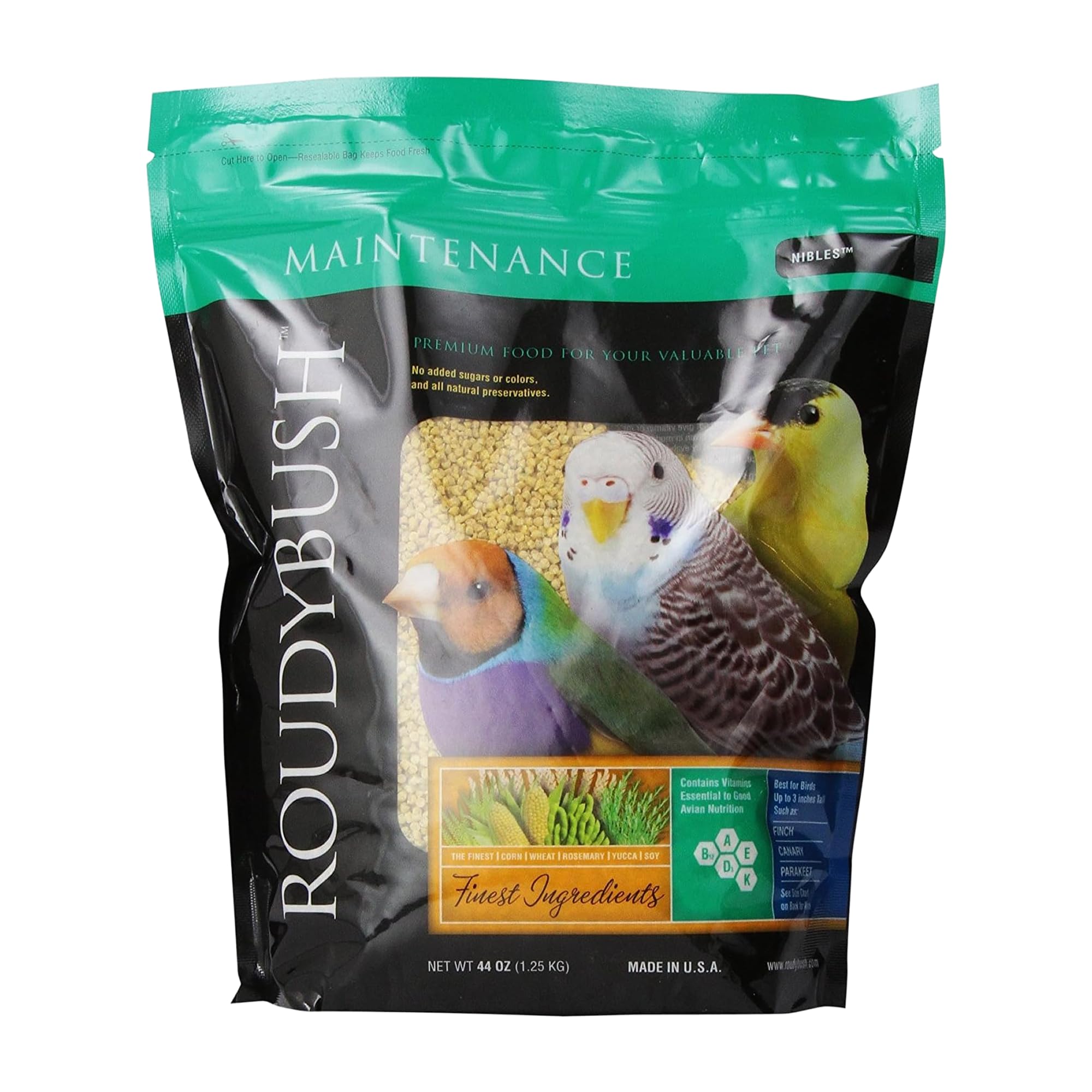 Roudybush Daily Maintenance Bird Food, Nibles, 44-Ounce