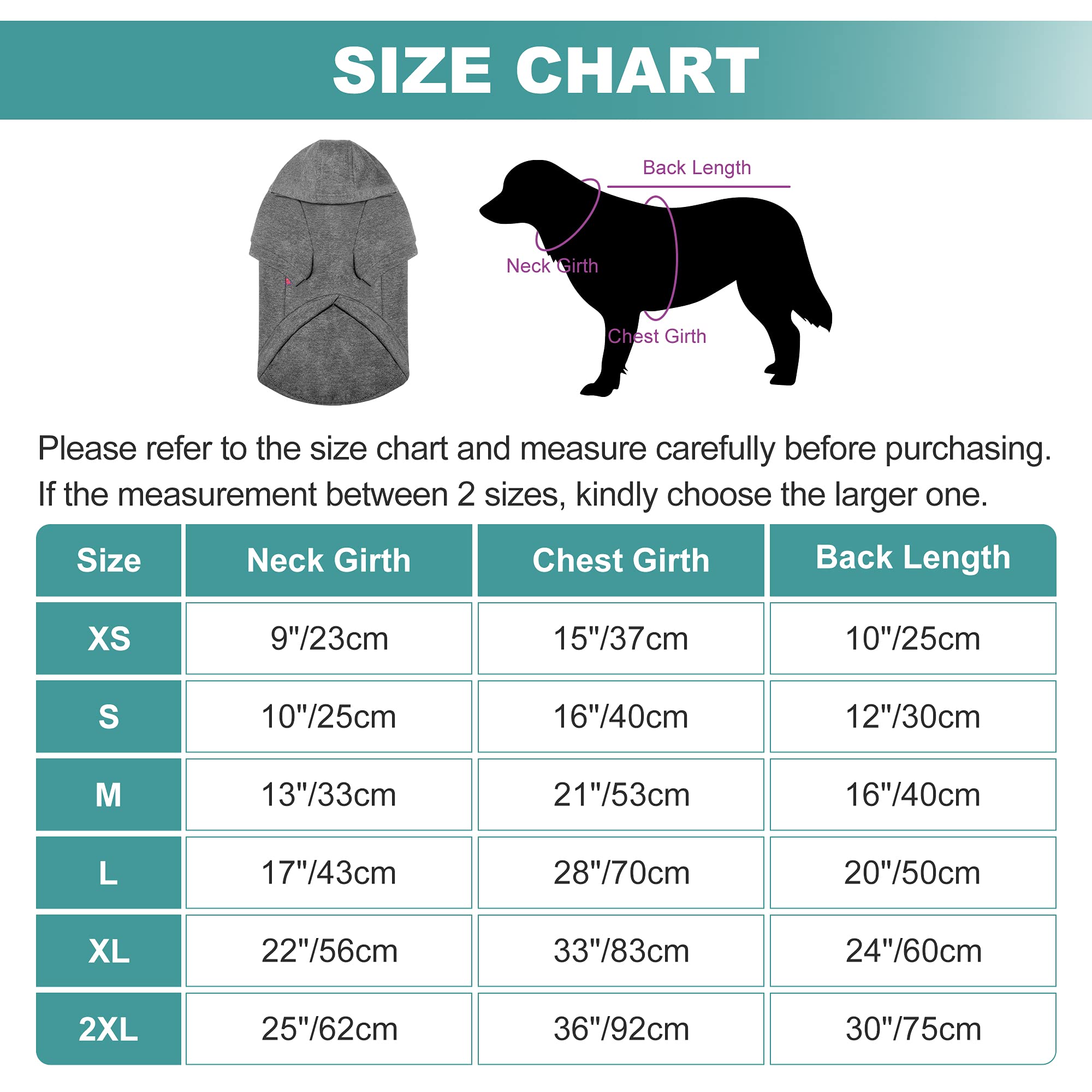Kickred Basic Dog Hoodie Sweatshirts, Pet Clothes Hoodies Sweater With Hat And Leash Hole, Soft Cotton Outfit Coat For Large Medium Small Dogs, L