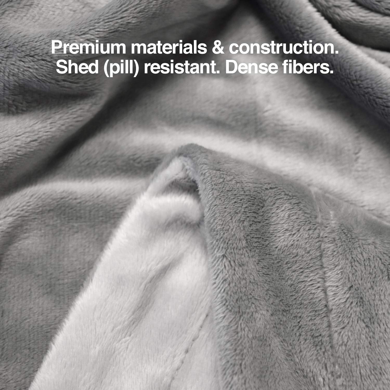 PetFusion Premium Dog & Cat Blanket | Ultra Soft Pet Blanket Available in Plush or Quilted; 2 Colors (Grey; Brown) | Perfect for