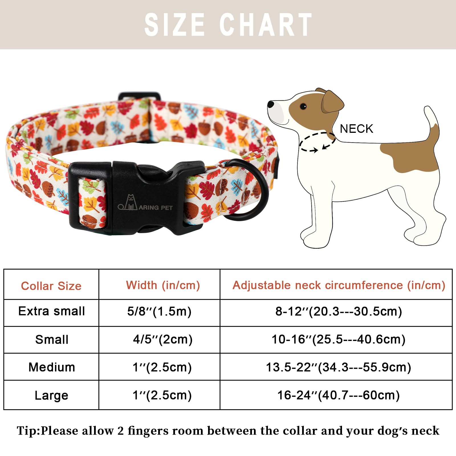 Aring Pet Fall Dog Collar-Cotton Maple Leaves Dog Collar For Small Dogs, Adjustable Lightweight Dog Collars With Quick Release B
