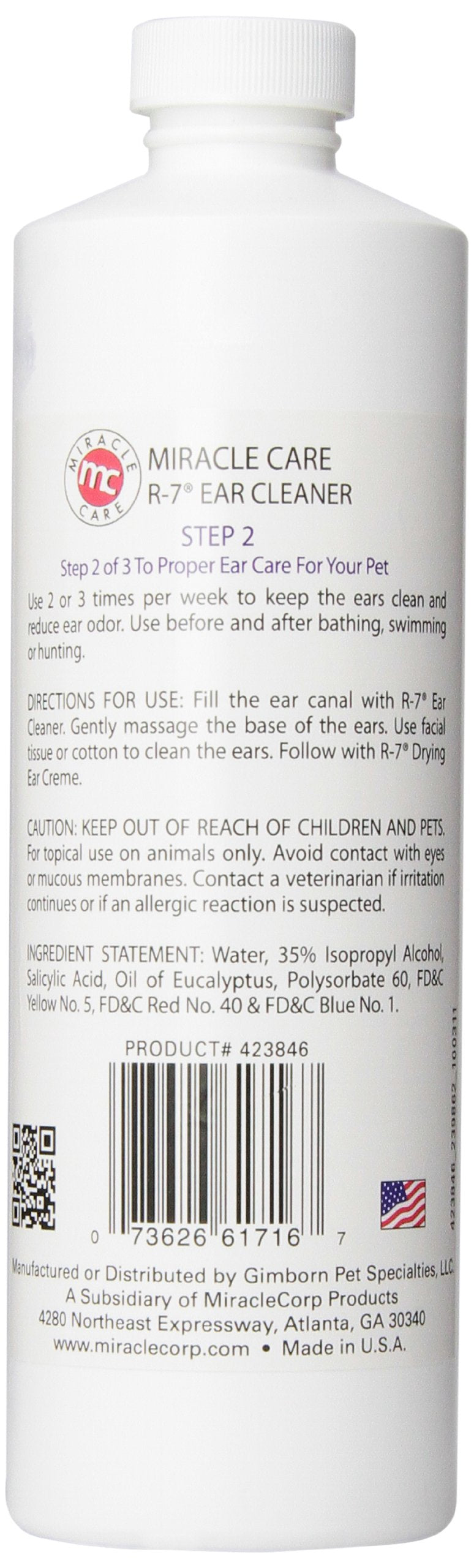 Miracle Care Ear Cleaner, 16-Ounce
