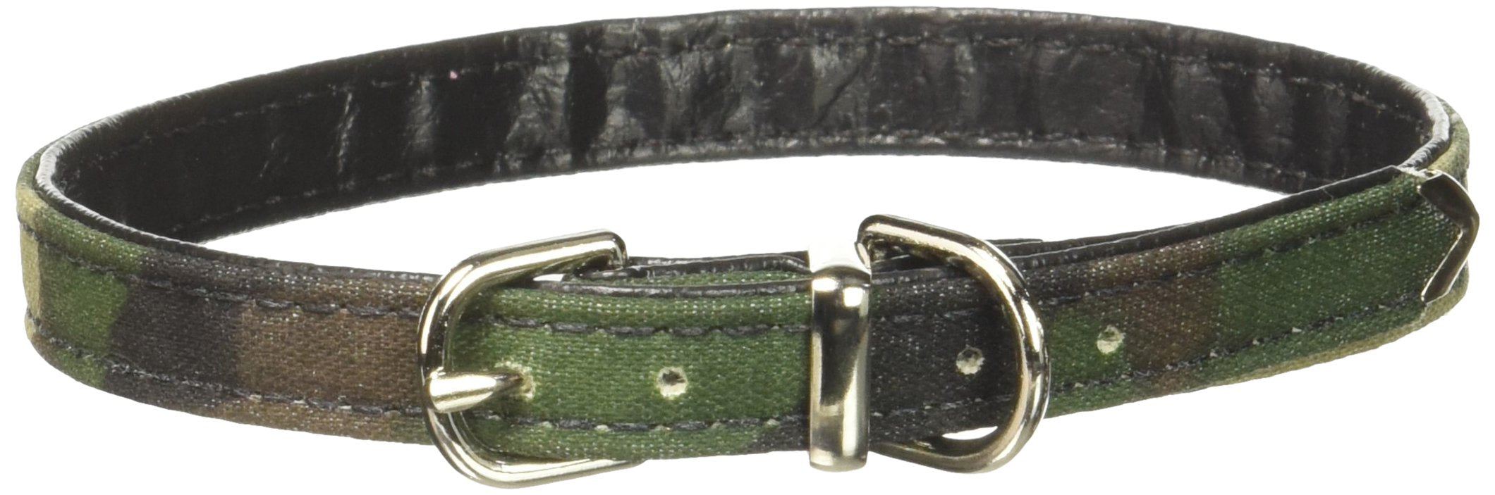 Dog, Puppy & Pet Plain Collar, &quot;Camo&quot; Green Camo 14