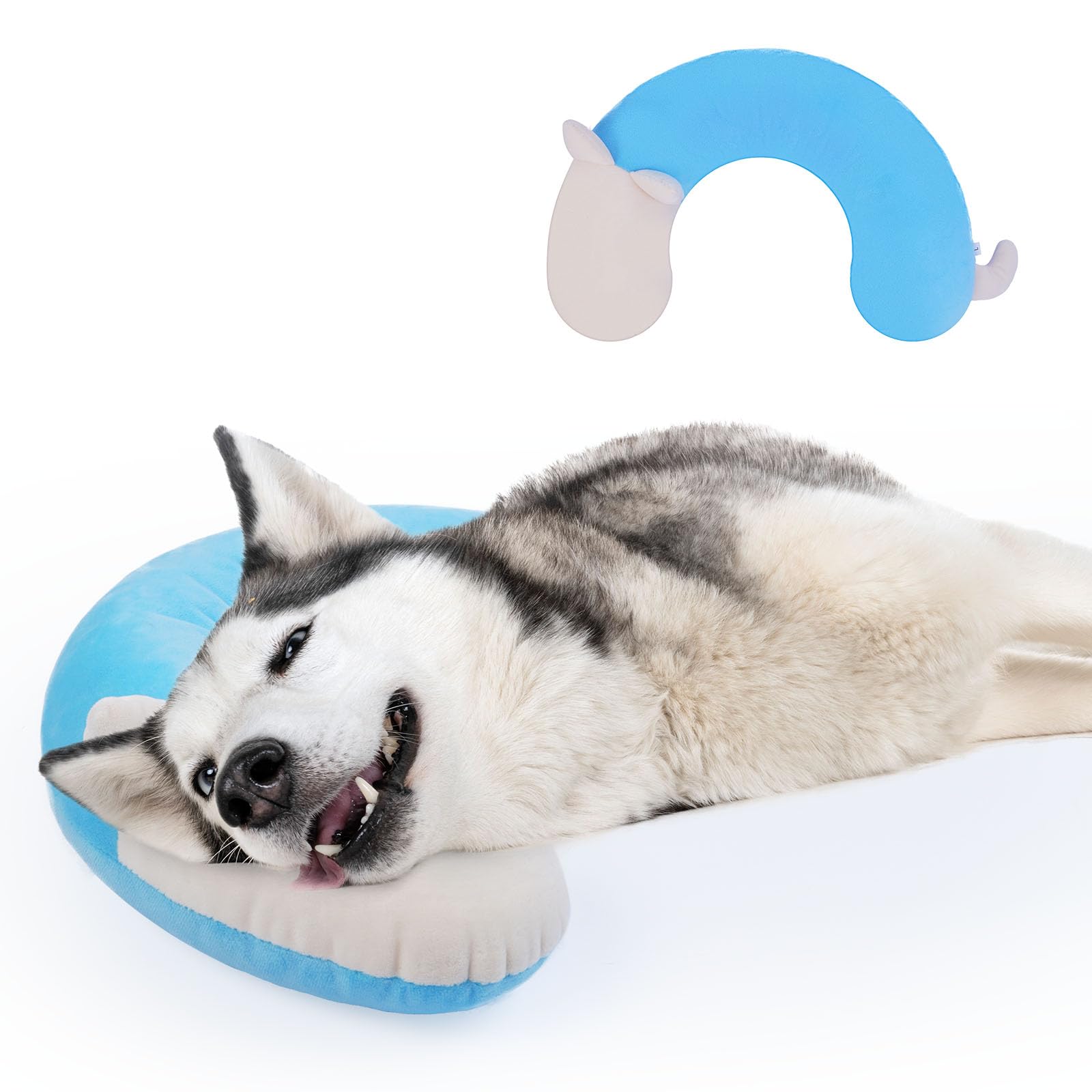 Morvigive Pet Pillow, Dog Neck Pillow,Dog Pillows For Medium Dogs,Calming Pillow For Dogs, Soft Cat Pillow,Improve Relief Dog Sl