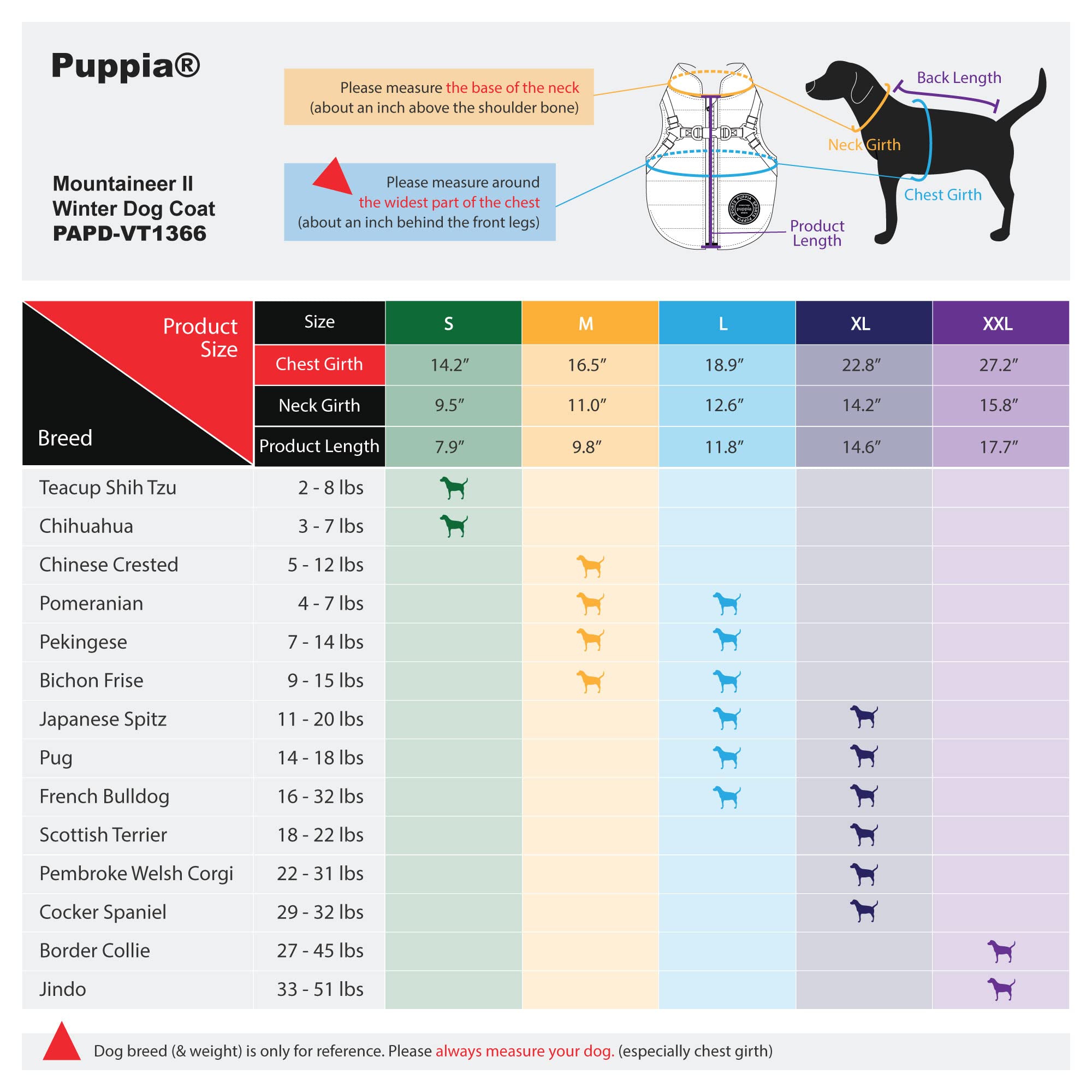 Puppia Mountaineer Winter Dog Coat With Integrated Harness No Pull Cold Weather Waterproof Warm Fleece Back Zipper For Small & Medium Dog, Camo, Xx-Large