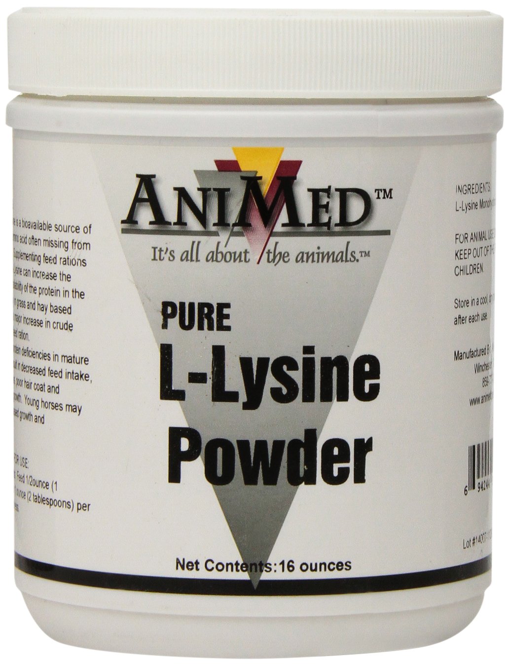 Animed L-Lysine For Horses, 16-Ounce