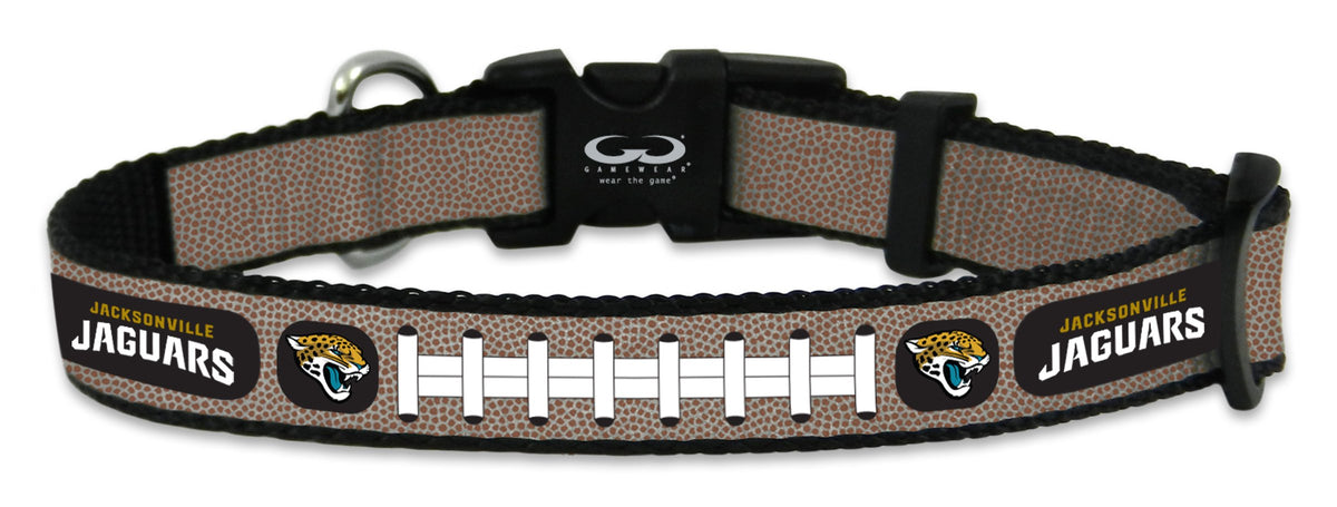 GameWear NFL Jacksonville Jaguars Reflective Football Collar, Small, Silver