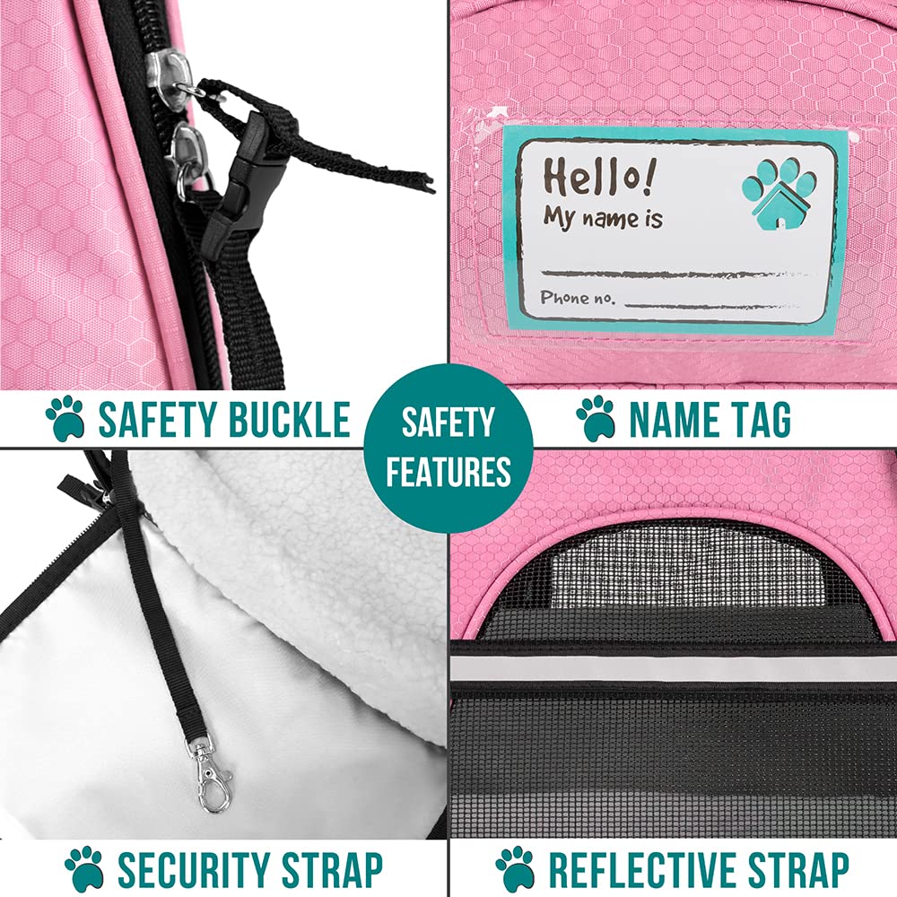 Petami Airline Approved Pet Carrier For Cat, Soft Sided Dog Carrier For Small Dogs, Cat Travel Supplies Accessories For Indoor C
