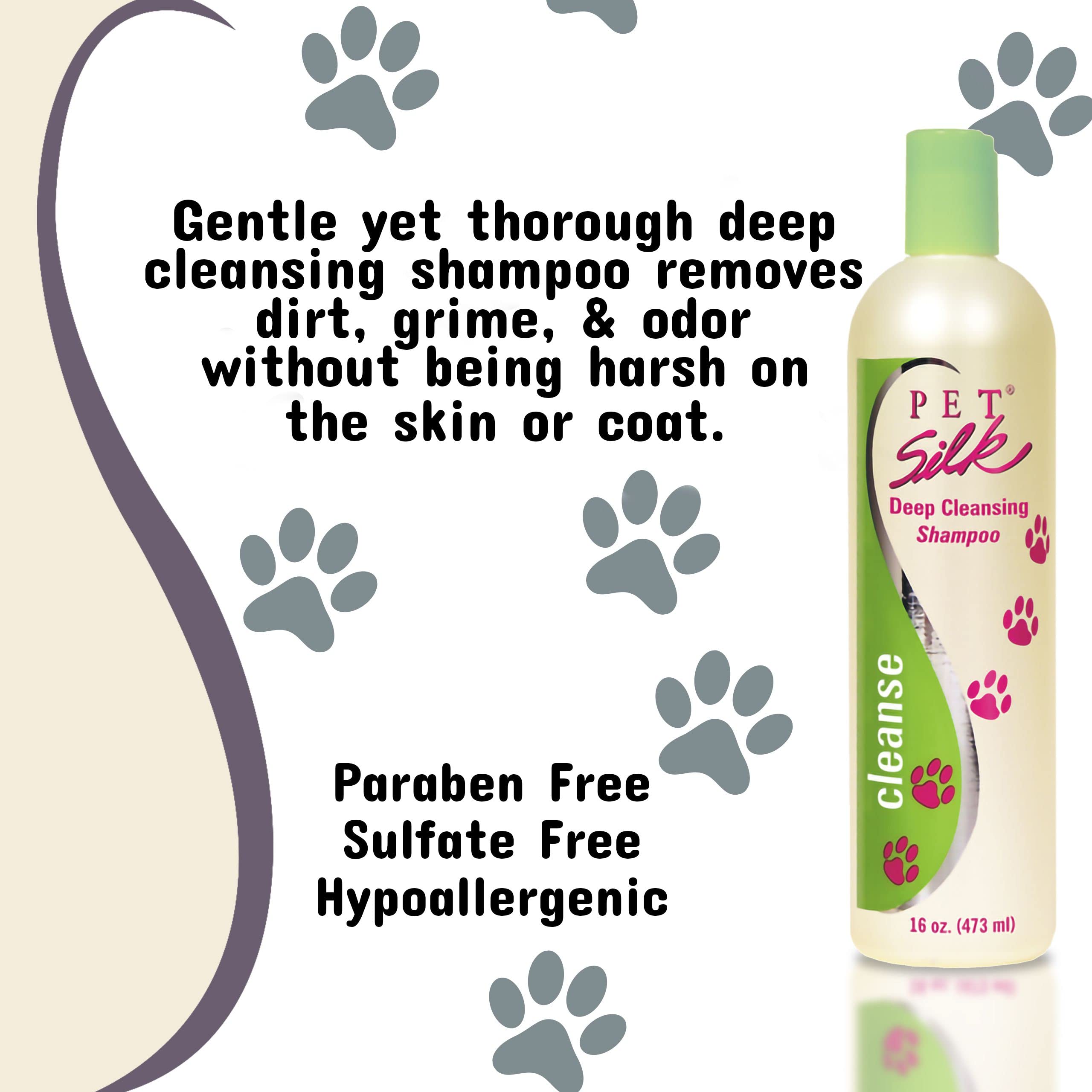 Pet Silk Shampoo, Deep Cleansing, 16 Ounce