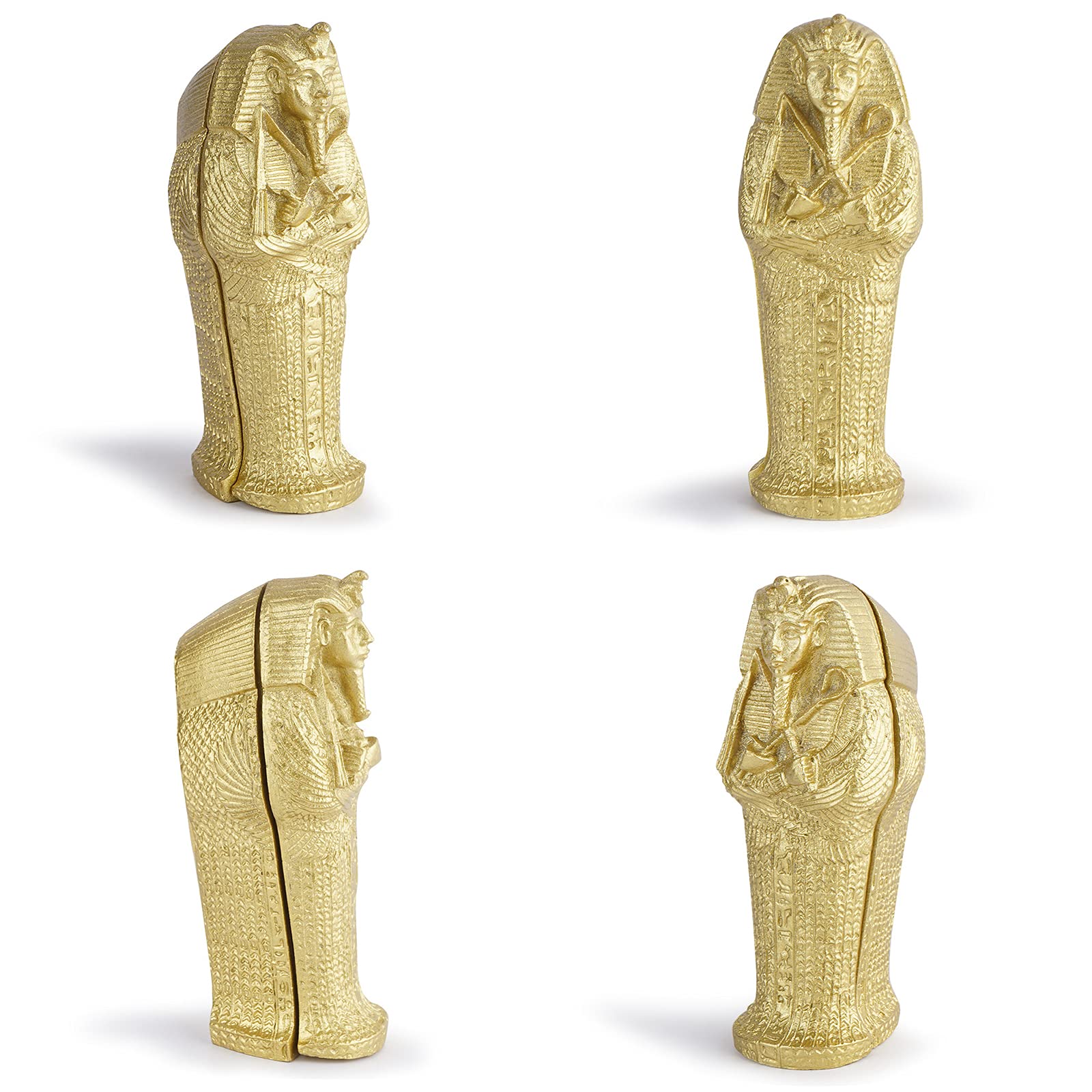 Kocris Casa Aquarium Mummy Gold Coffin Decorations Egypt Fish Reptile Turtle Tank D?or Ornament Pet Gold