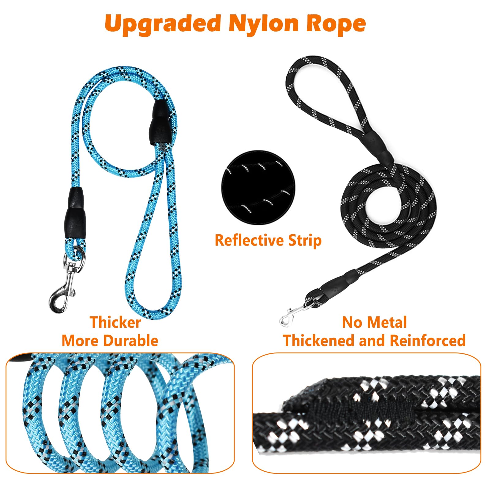 Iaigogo Flirt Pole For Dogs Heavy Duty,Dog Teaser Pole For Small Medium & Large Dogs,Interactive Outdoor Dog Toy With Replaceabl