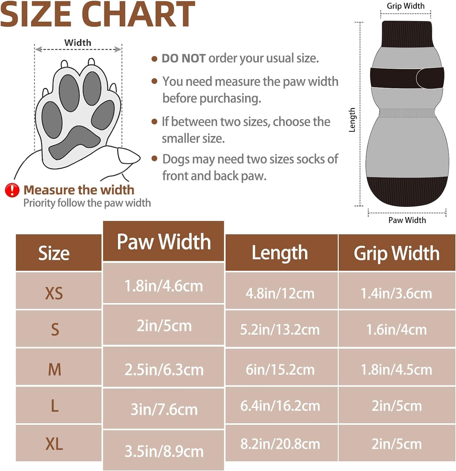 Pupteck Double Side Anti-Slip Dog Socks - 4 Pack Dog Paw Protection For Puppy Indoor Traction Wear On Hardwood Floor For Small And Medium Dogs, Soft And Comfortable With Adjustable Straps