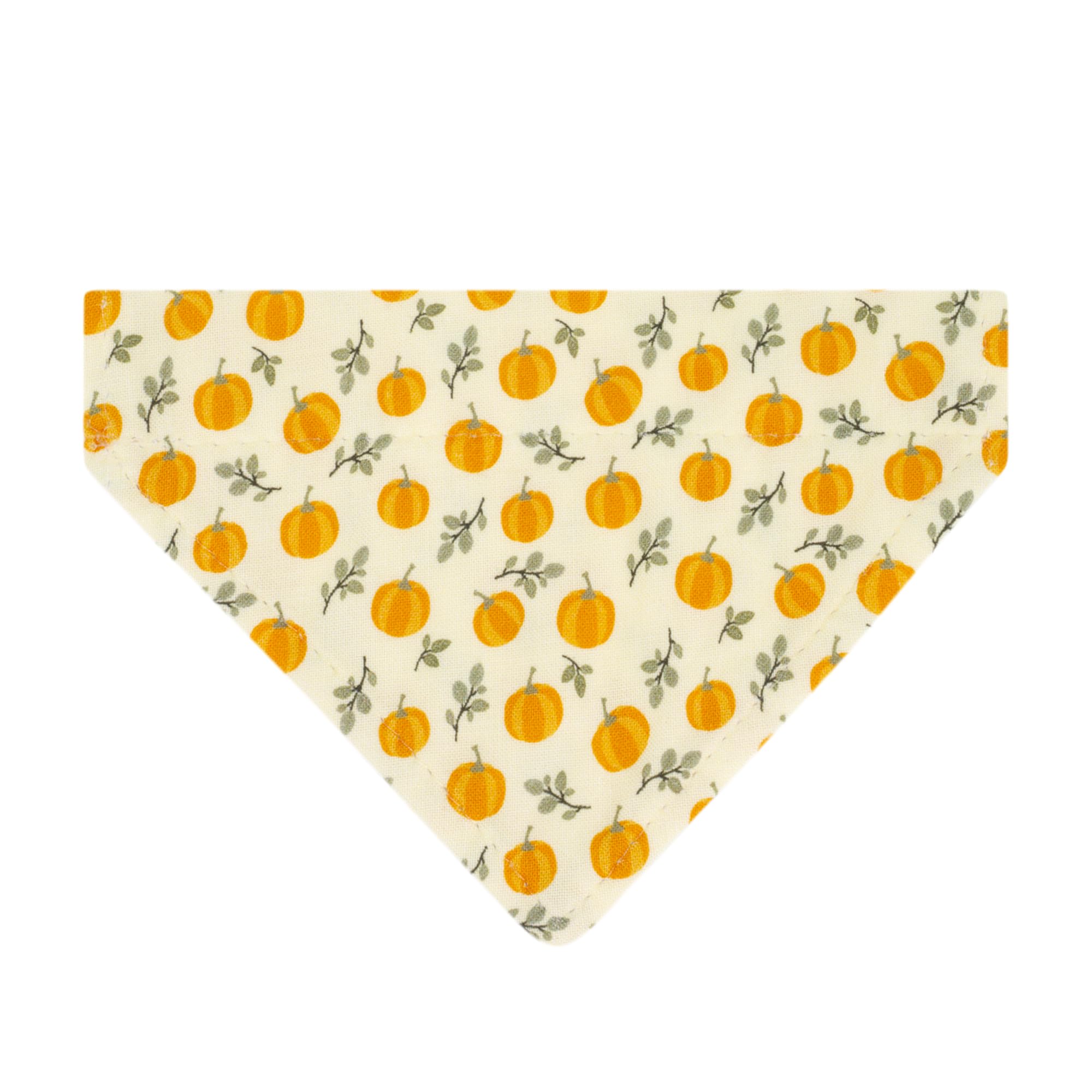 Ultra Joys Breakaway Cat Collar With Bells - For Boys & Girls, Kittens - With Bandana Pumpkin Small