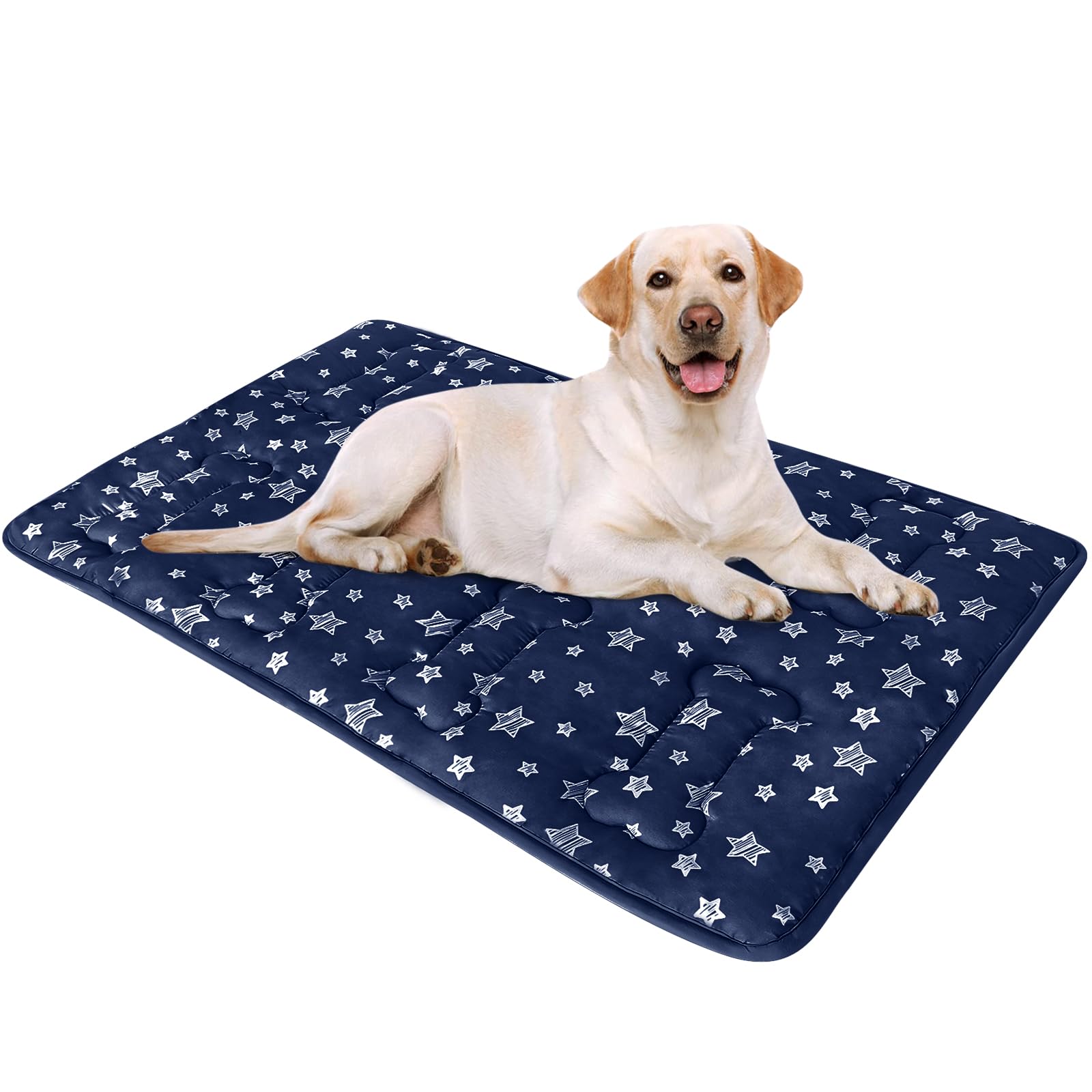 Dog Crate Mat (36'' X 23''), Soft Dog Bed Mat with Cute Prints, Personalized Dog Crate Pad, Anti-Slip Bottom, Machine Washable K