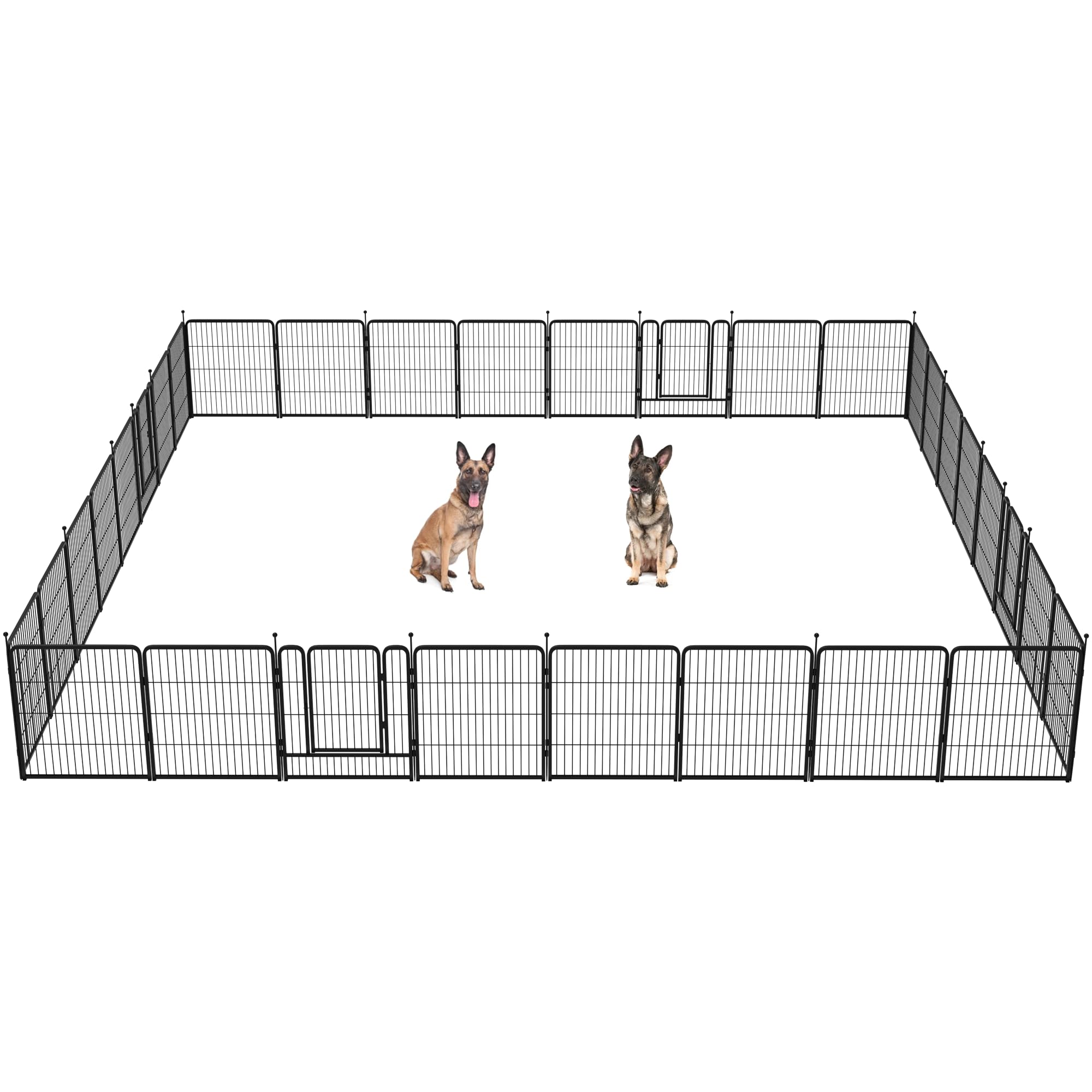 Fxw Instant Dog Playpen, Portable Pet Fence For Outdoor, Rv Trips, And Camping, 32Inch, 32 Panels For Small And Medium Dogspaten
