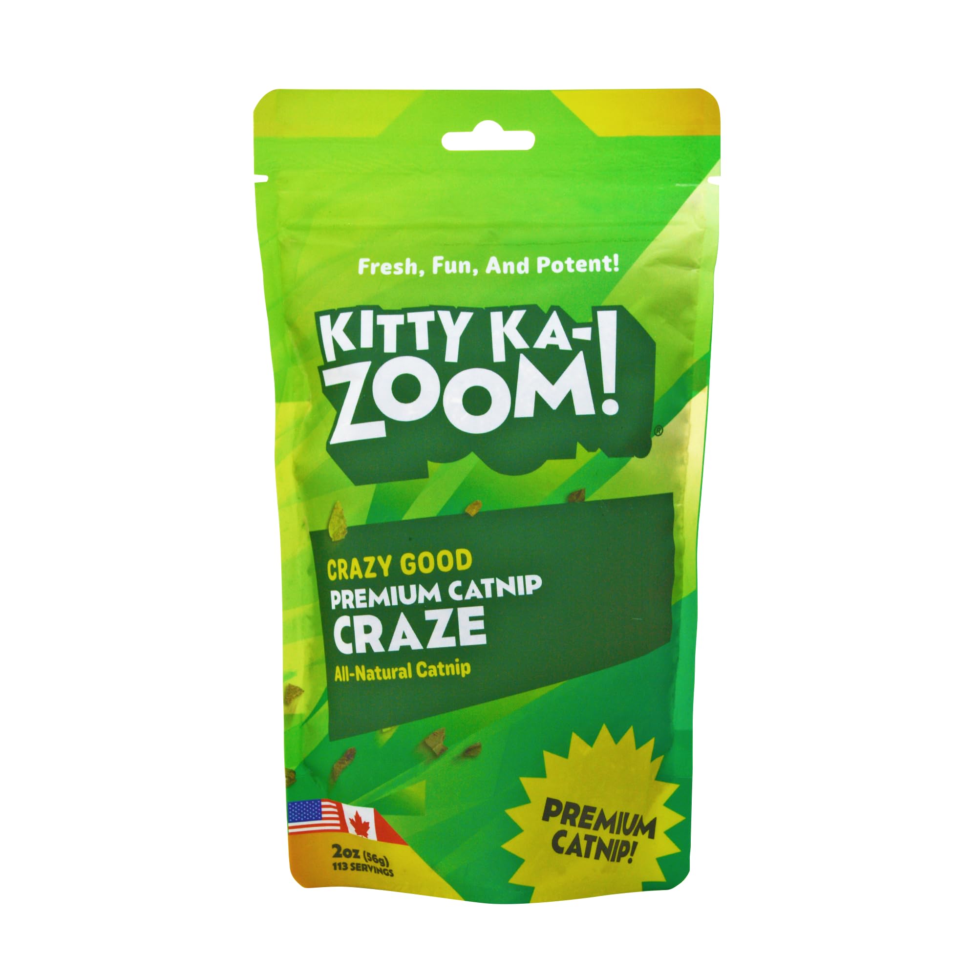Kitty Ka-Zoom Catnip Craze - Catnip Grown In Canada And The Usa