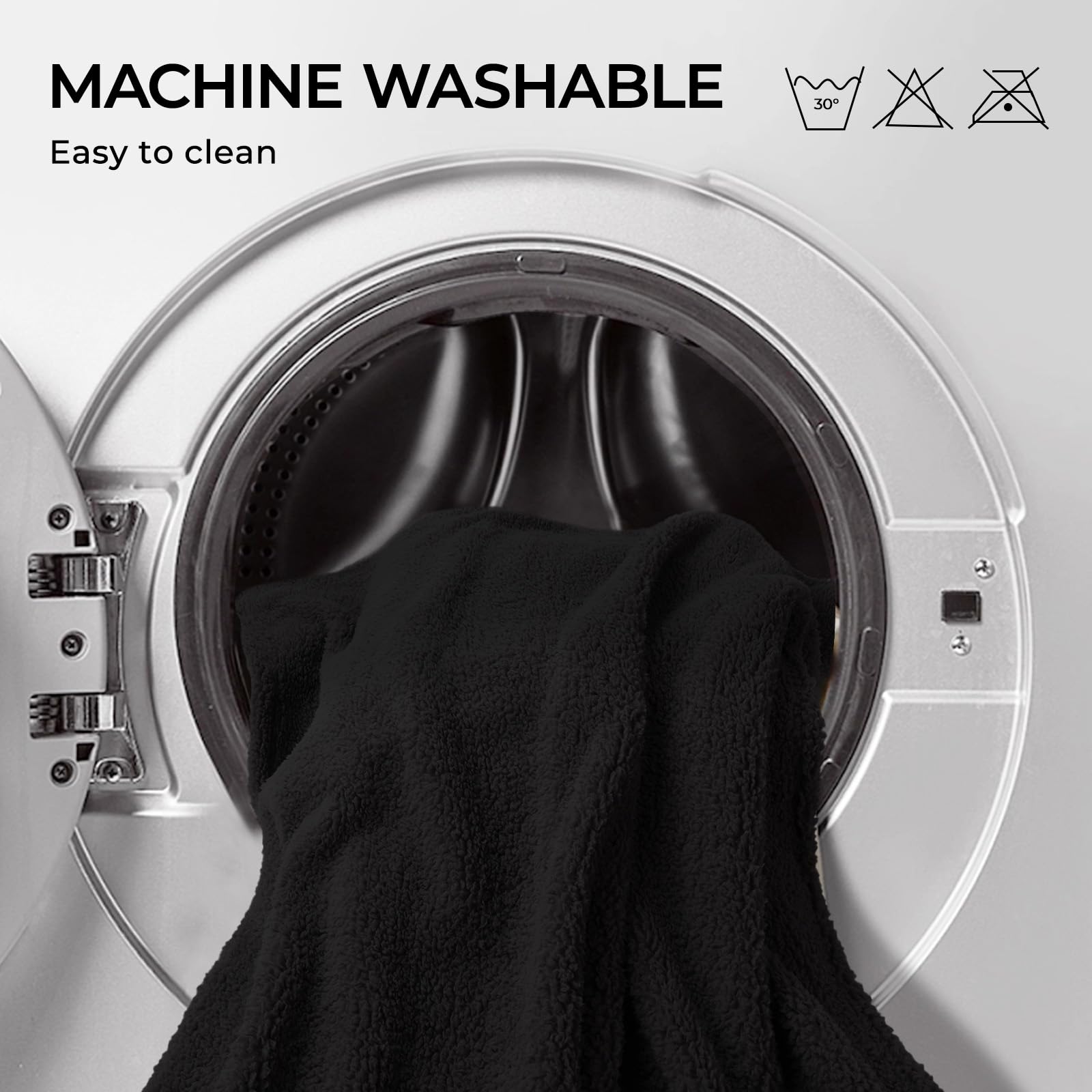 1 Pack 3 Calming Blankets Fluffy Premium Fleece Pet Blanket Soft Sherpa Throw for Dog Puppy Cat Black Medium (30x20  )