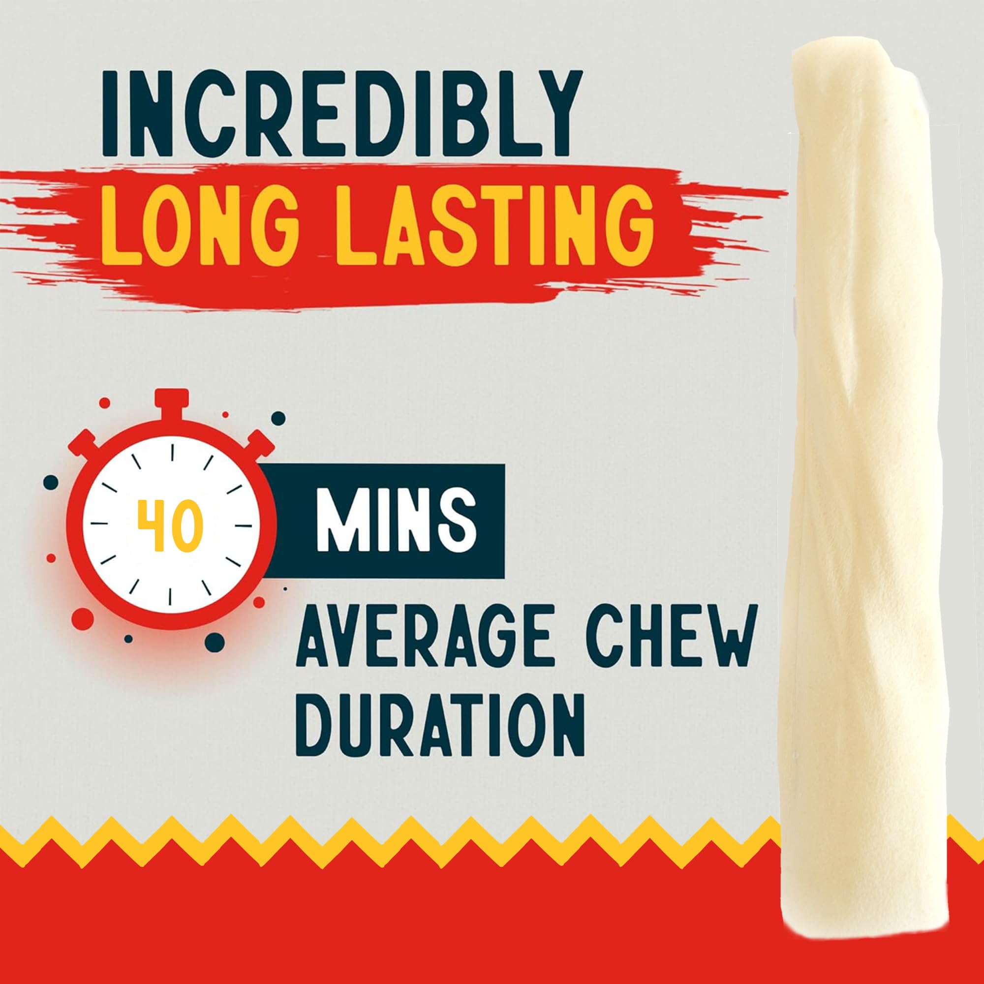 Canine Chews 8-9 Retriever Roll Rawhide Bones for Large Dogs - Durable, Thick Rawhide Bones, Quality Dog Rawhide Chews for Mediu