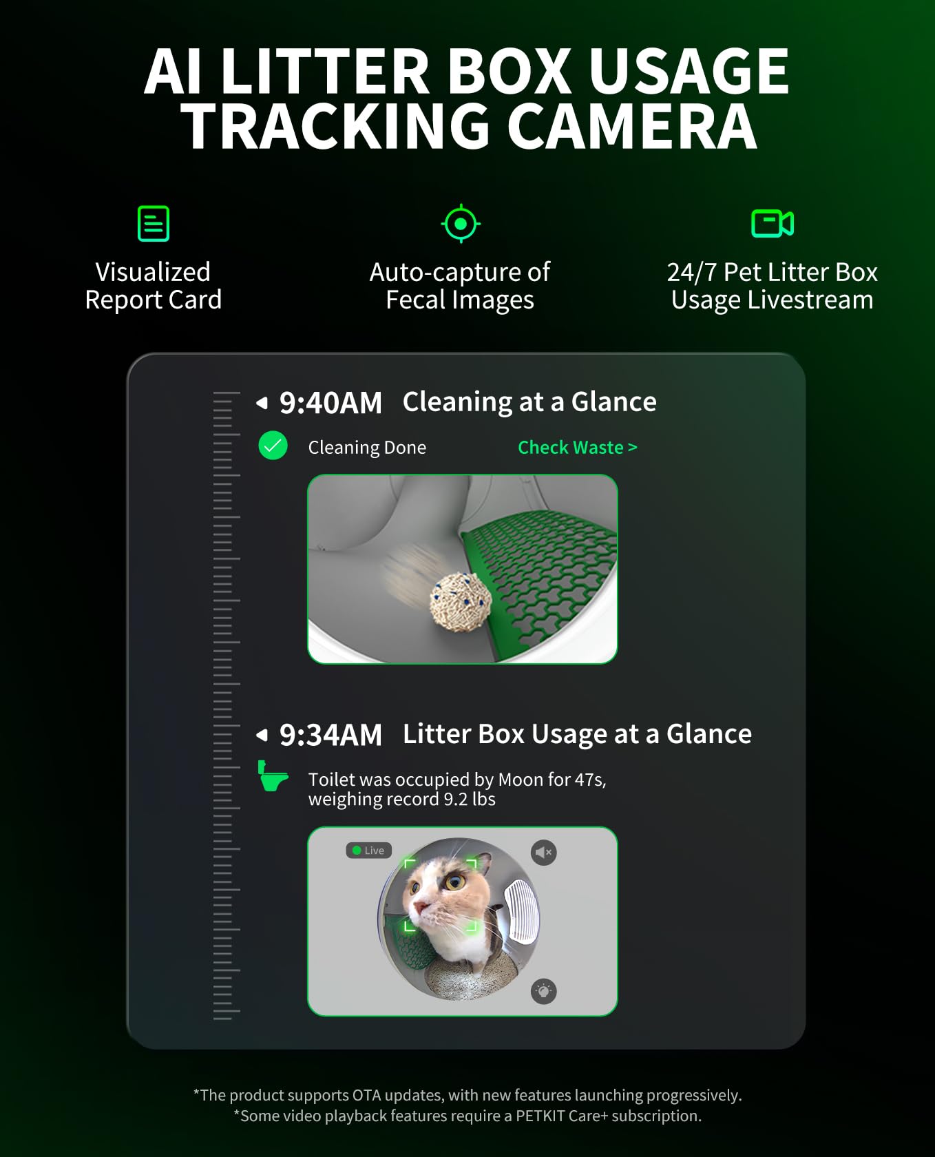 Petkit 2025 Purobot Max Pro Ai-Camera Self Cleaning Cat Litter Box, 210 Wide Angle Lens, Automatic Cat Litter Box For Multiple C