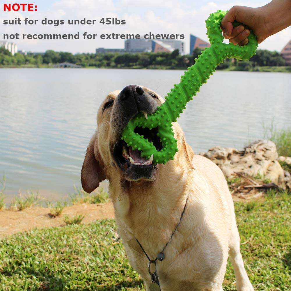 Lechong Durable Dog Chew Toys 13 Inch Bone Shape Extra Large Dog Toys With Convex Design Strong Tug Toy For Aggressive Chewers Medium And Large Dogs Tooth Cleaning