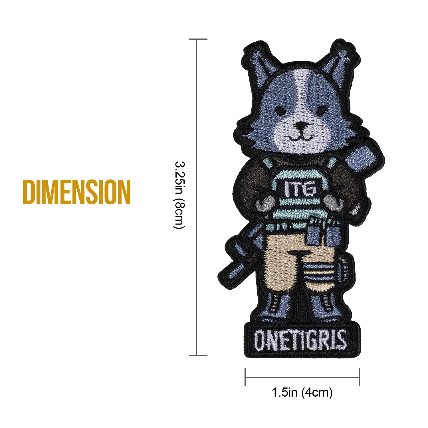 Onetigris K9 Patch Dog Morale Patch For Vest Harness Collar Leash (Rottweiler)