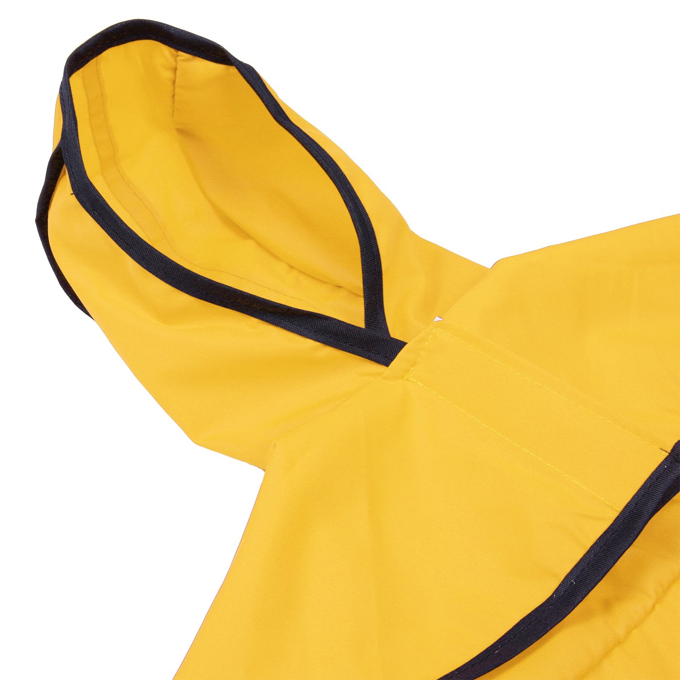 Hde Dog Raincoat Hooded Slicker Poncho For Small To X-Large Dogs And Puppies Yellow - S