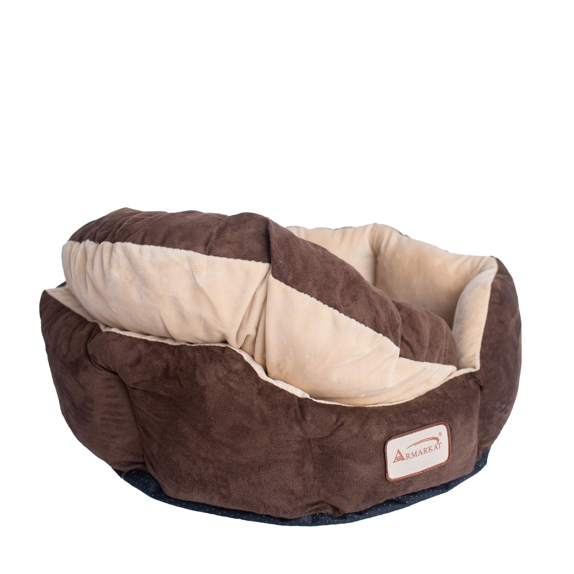 Armarkat C01HKF/MH Cozy Pet Bed 20-Inch Diameter, Mocha Beige