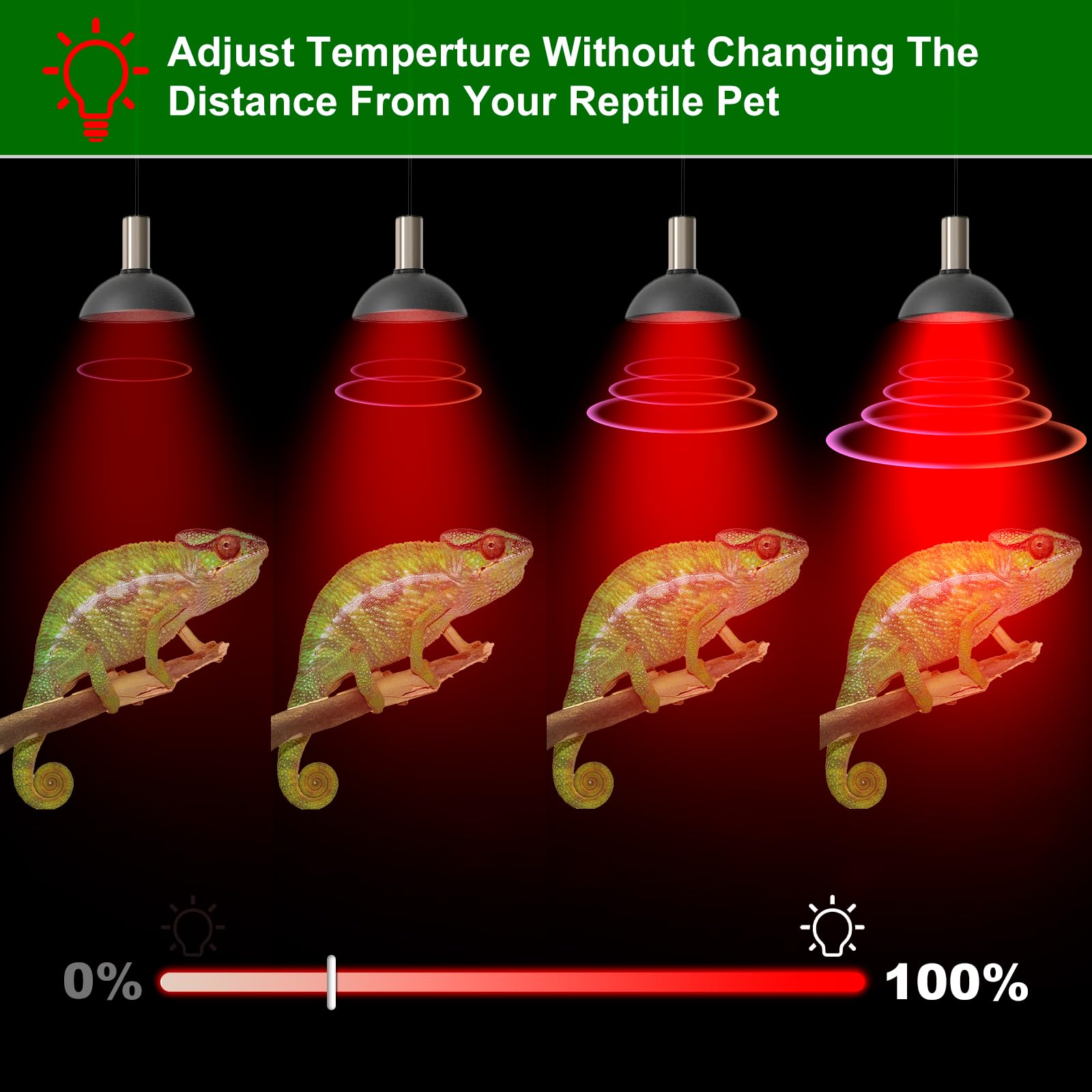 Jaenmsa G9 Heat Lamp Bulbs For Reptile, 25W Lizard Tank & Bearded Dragon Accessories,Infrared Basking G9 Halogen Light Bulbs 2 Pin For Reptiles And Amphibian Use,Night Red,2 Pack