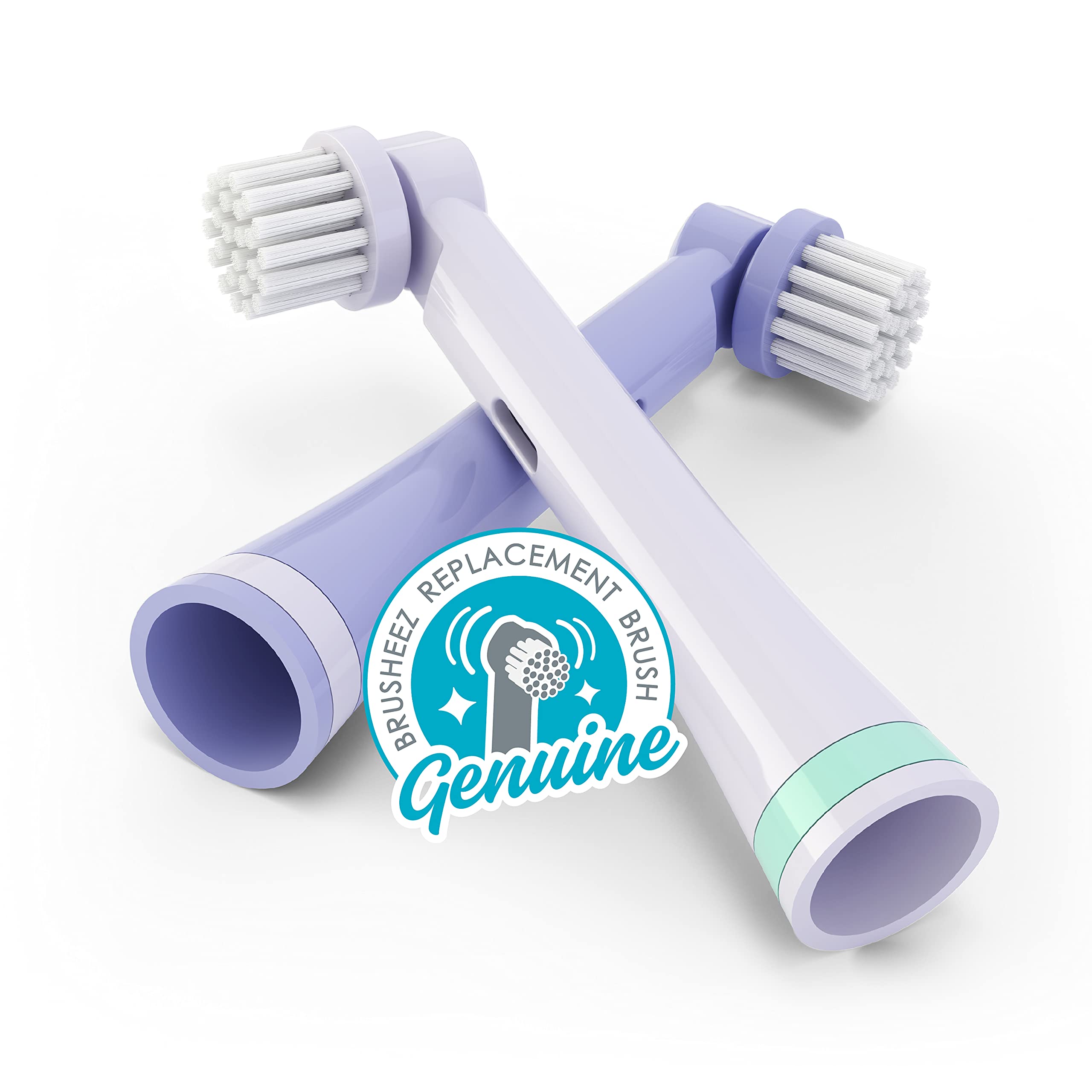Brusheeza Electronic Toothbrush Replacement Brush Heads 2 Pack (Luna The Llama)