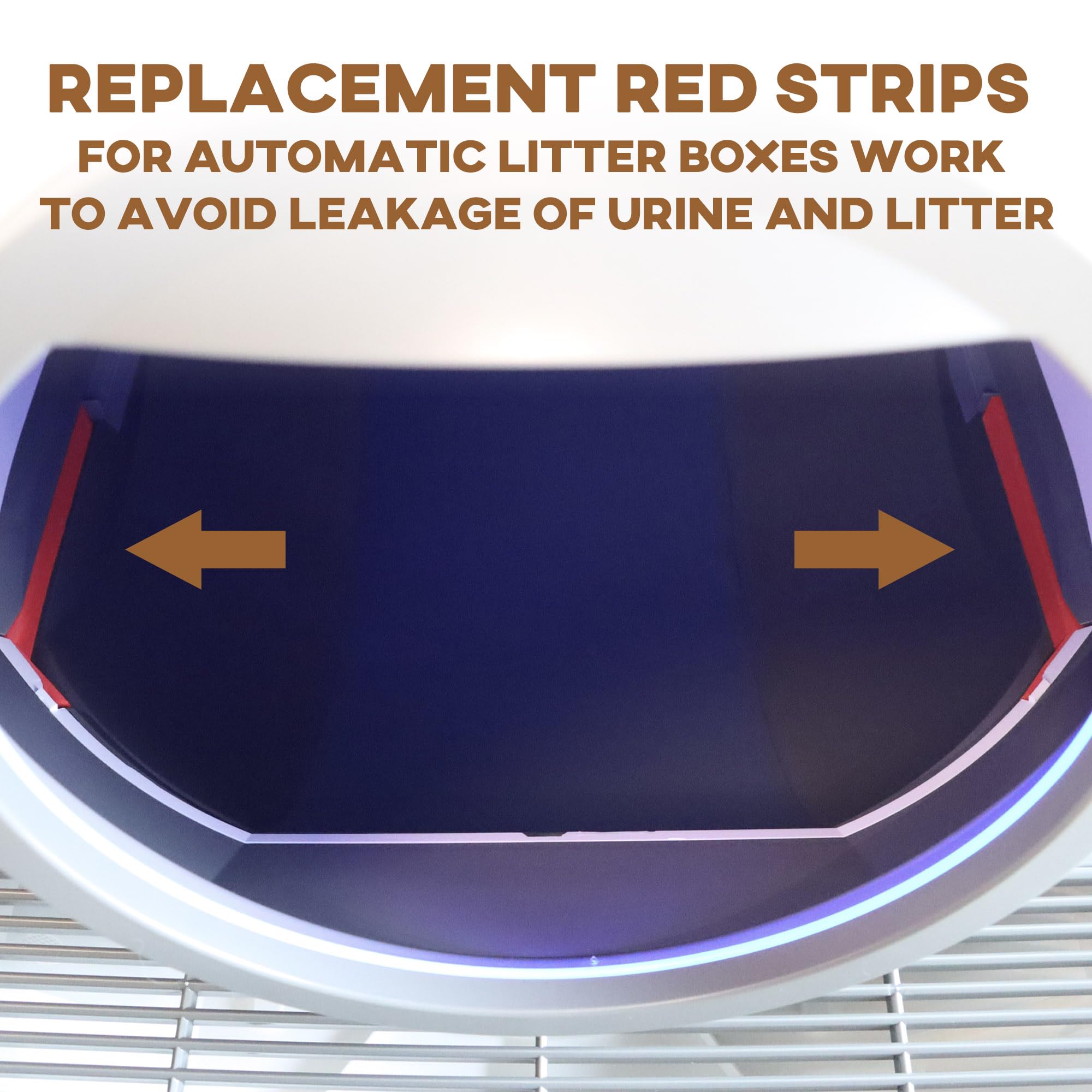 Terixe 6 Pack Red Foams For Els Pet Litter Box, Replacement Parts For Self-Cleaning Cat Litter Box, Precisely Cut Eva Material,