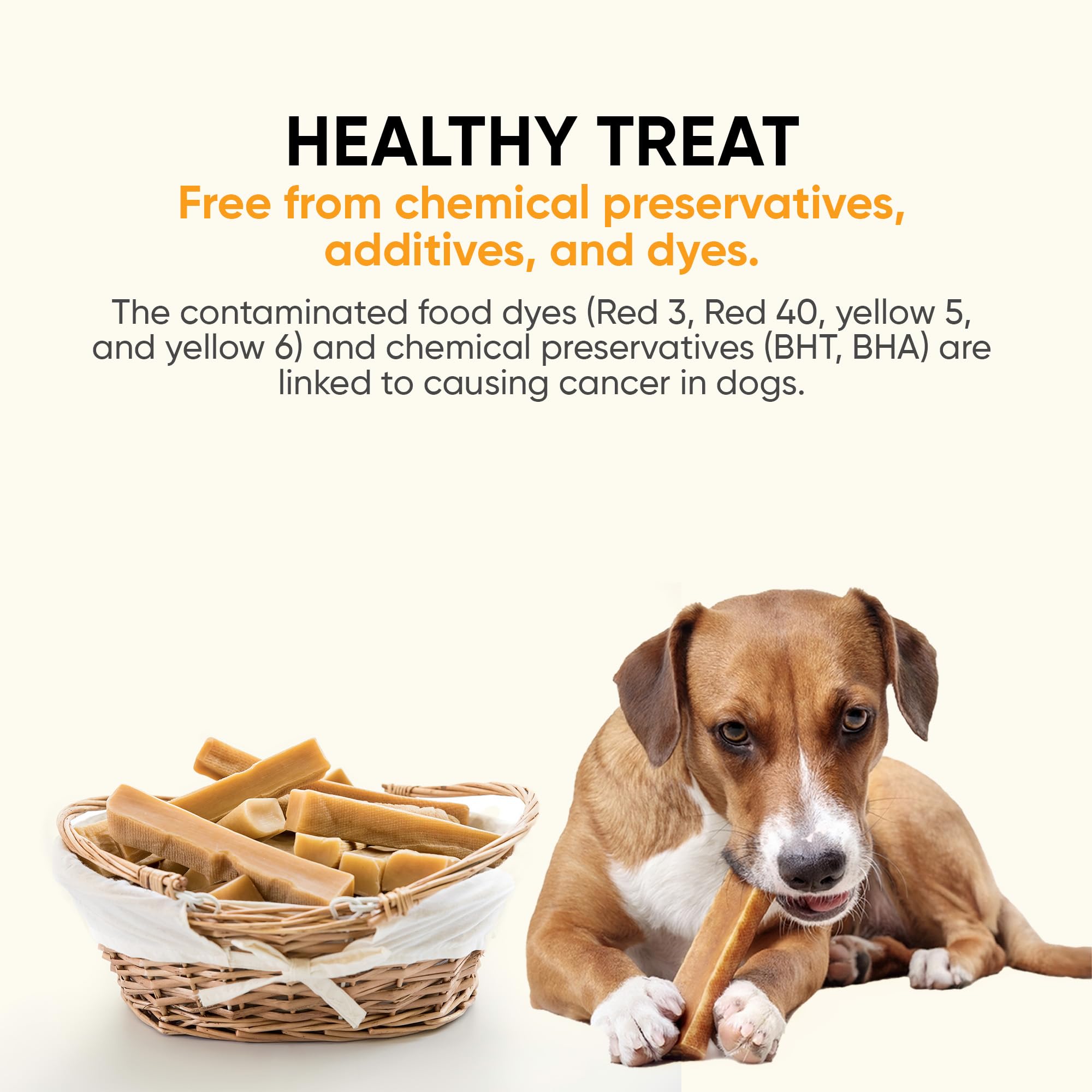 The safest All-Natural Cheese Chews - XLarge (Pack of 3) - NO Chunks, NO preservatives, NO Bad Smell, Great Teeth Cleaner, Super