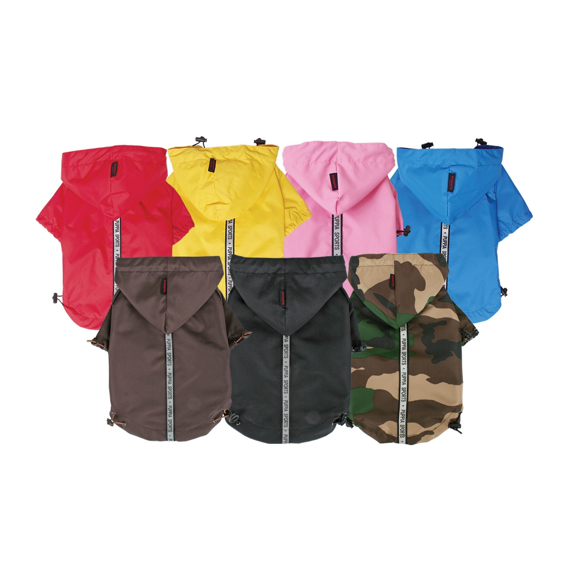 Puppia Authentic Base Jumper Raincoat, Medium, Sky Blue