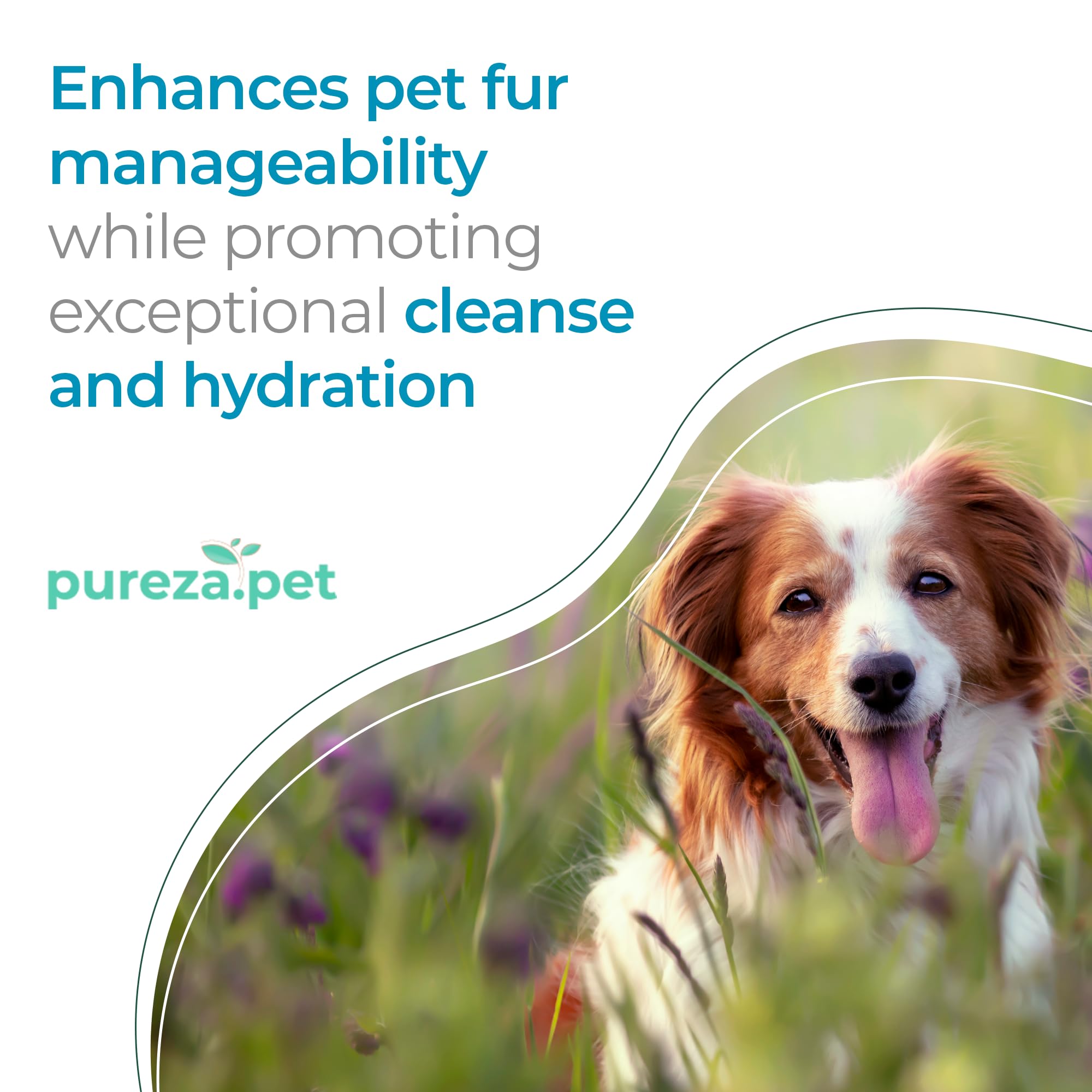 Nutrition Hypoallergenic Shampoo for Pets - Fur Cleanse, Nourishment & Hydration, All Ages Pet Grooming Products, Horse, Cat and