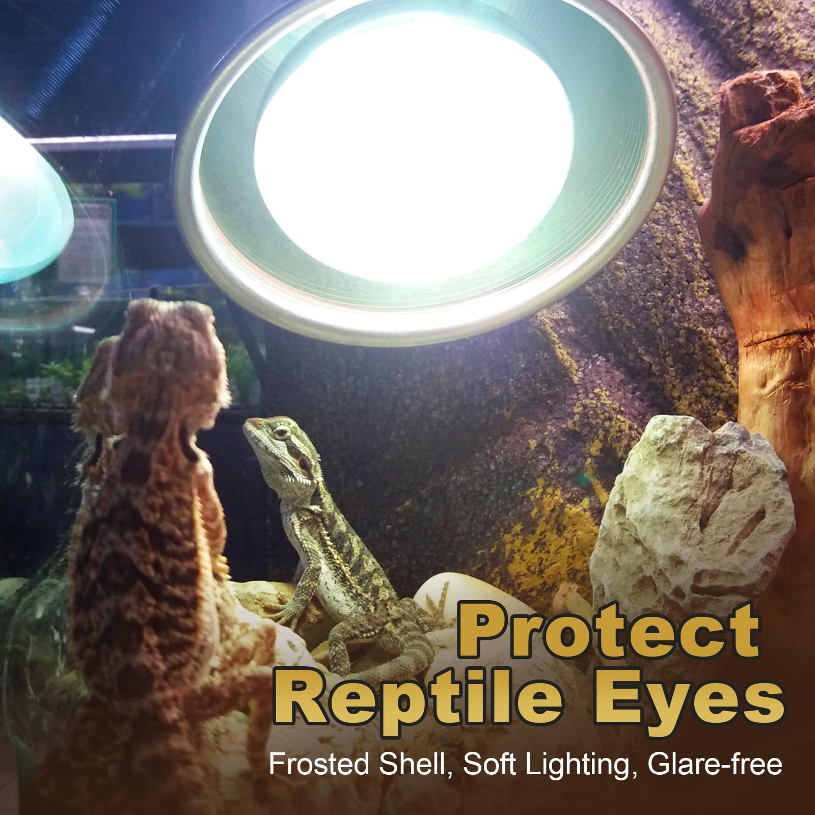 Mixjoy 4Pack Reptile Heat Lamp Bulbs, 100W Heat Lamp Bulbs For Reptiles Basking Bulbs Uva Daylight Basking Light Amphibians Heat