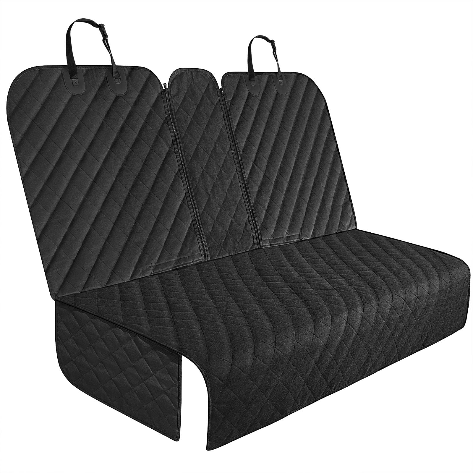 Yonktoo Dog Car Seat Cover For Back Seat,Car Seat Cover 60/40 Split Bench For Small Cars,Suvs,Trucks - X-Large - 61'' W