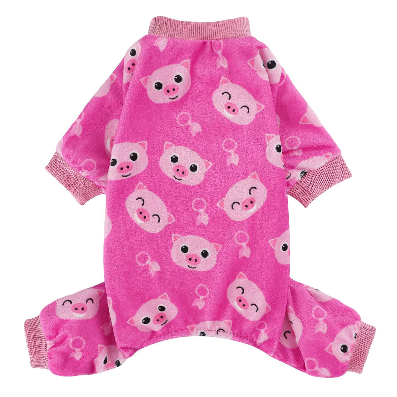 Kosiyi Dog Clothes for Small Dogs Girl Boy Dog Pajamas, Stretch Fleece Winter Spring Outfit, Lightweight Velvet Pet Jumpsuit, Pj