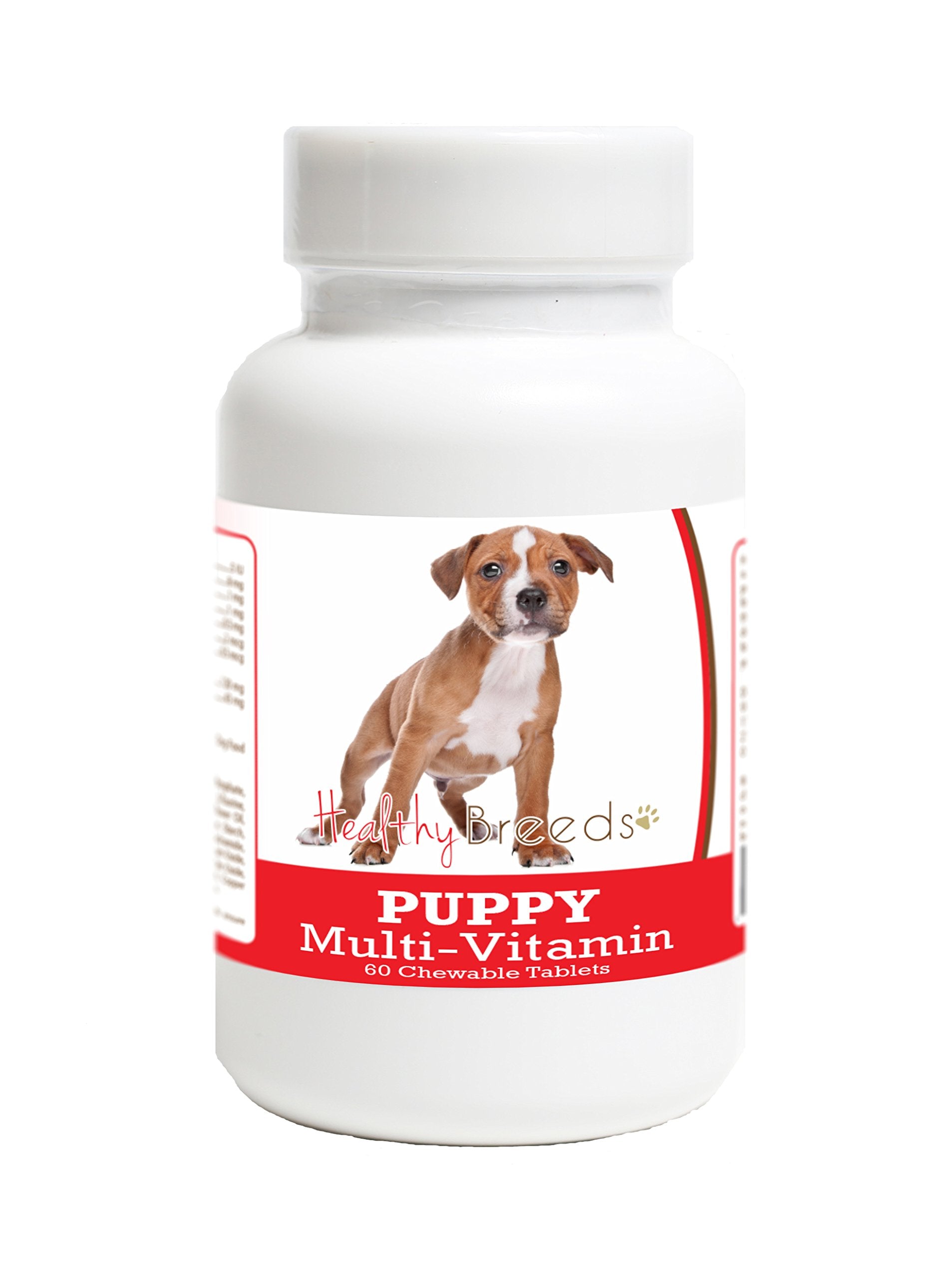 Healthy Breeds Staffordshire Bull Terrier Puppy Dog Multivitamin Tablet 60 Count