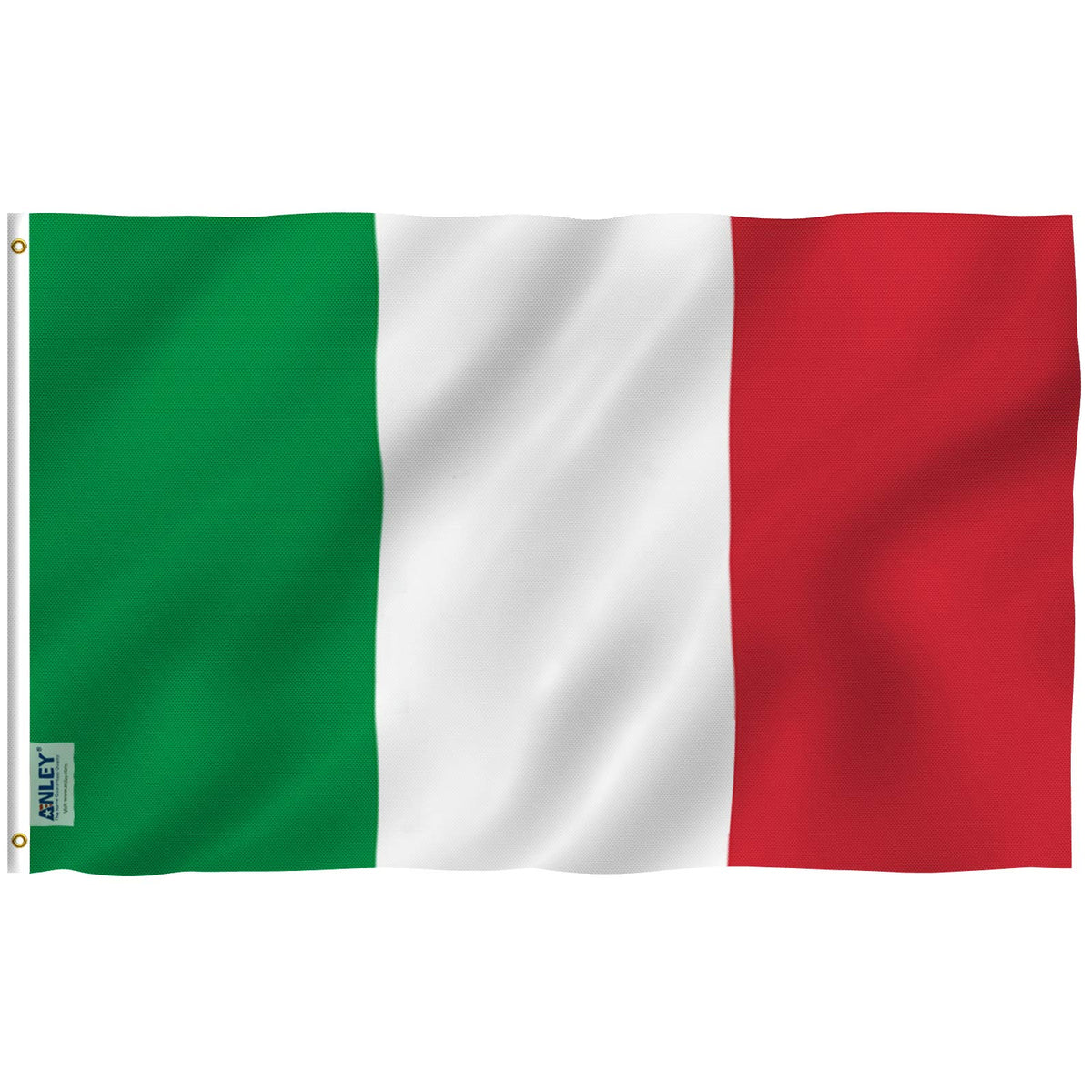 Anley Fly Breeze 3X5 Foot Italy Flag - Vivid Color And Fade Proof - Canvas Header And Double Stitched - Italian Flags Polyester 