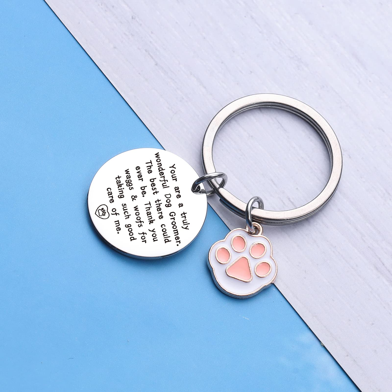 Znosvei Dog Groomer Gift Dog Grooming Gift Dog Groomer Thank You Keychain Dog Salon Jewelry Puppy Stylin Gift Dog Groomer Appreciation Gift Dog Gift Dog Lover Jewelry Dog Groomer Keychain