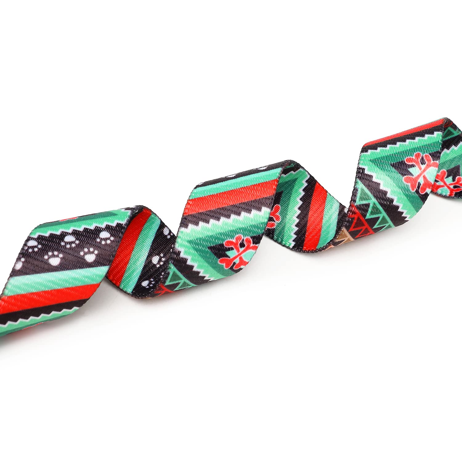 Mercano Adjustable Dog Collar - Special Design Patterns, Soft Nylon Comfortable Durable Pet Collar For Small Medium Large Dogs (S, Ethnic Green)