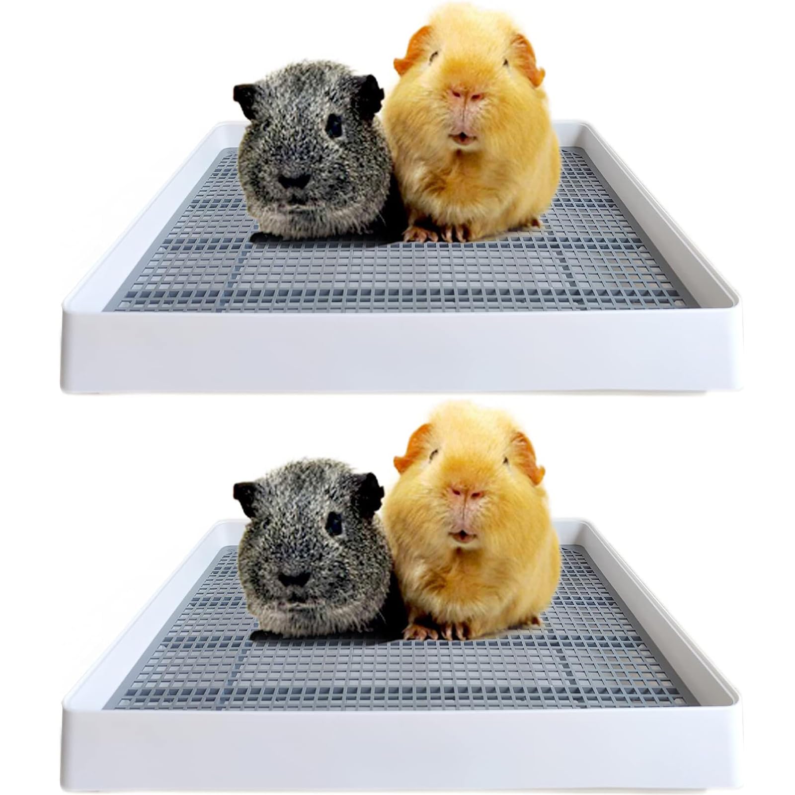 Podoo Rabbit Large Litter Box, Guinea Pig Training Pan Cage With Toilet Tray, Ideal For Rats, Ferret, Bunny Small And Medium Ani