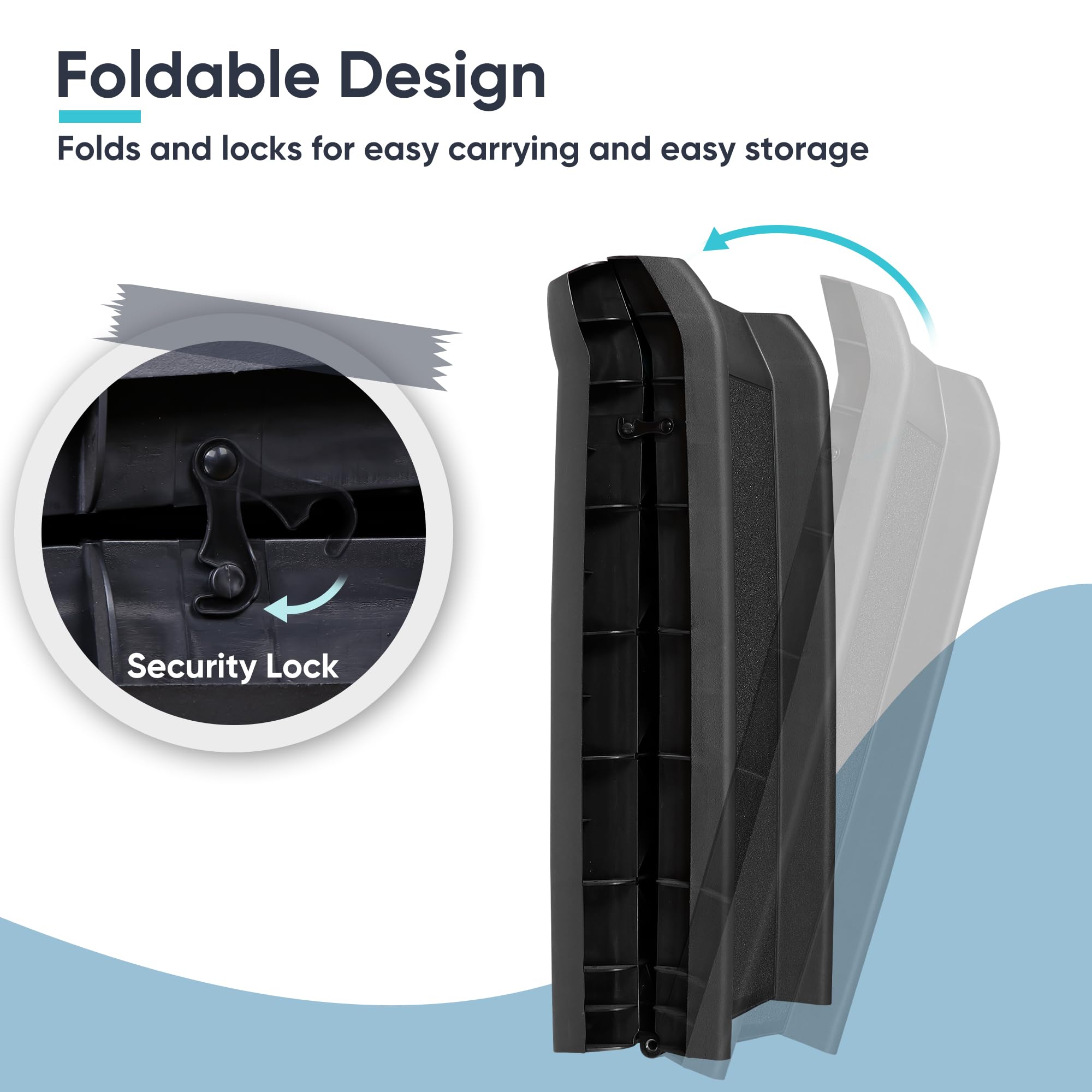 Epetlover 62 Inches Folding Dog Ramp For Cars Trucks Suvs Portable Pet Ramps For Large Dogs Non-Slip Stairs Step Ladder With Rai