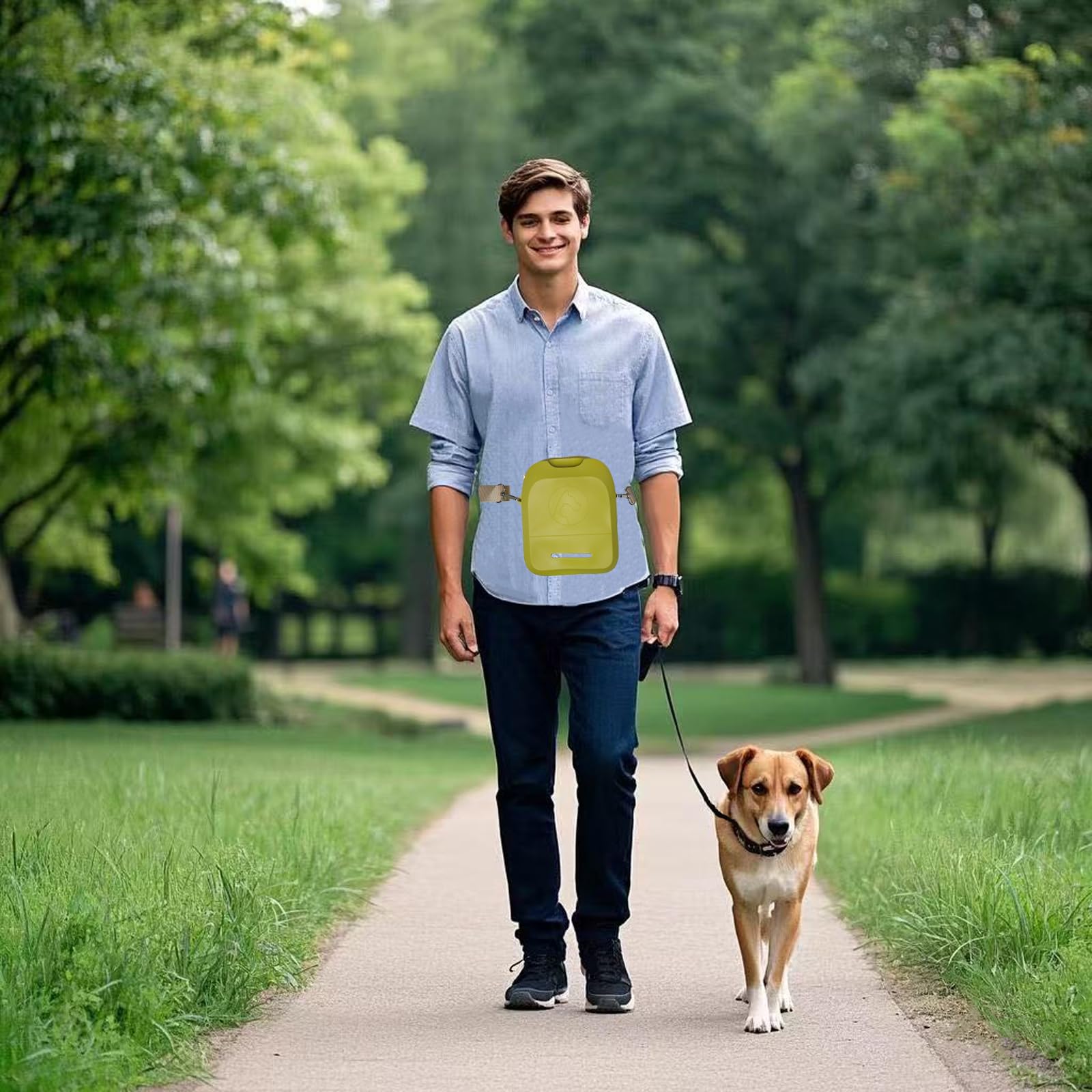 Shelinc Silicone Dog Treat Pouch Poop Bag Dispenser, Zipper Closure and Shoulder Strap Design,Dog Training Treat Bag, Puppy Trai