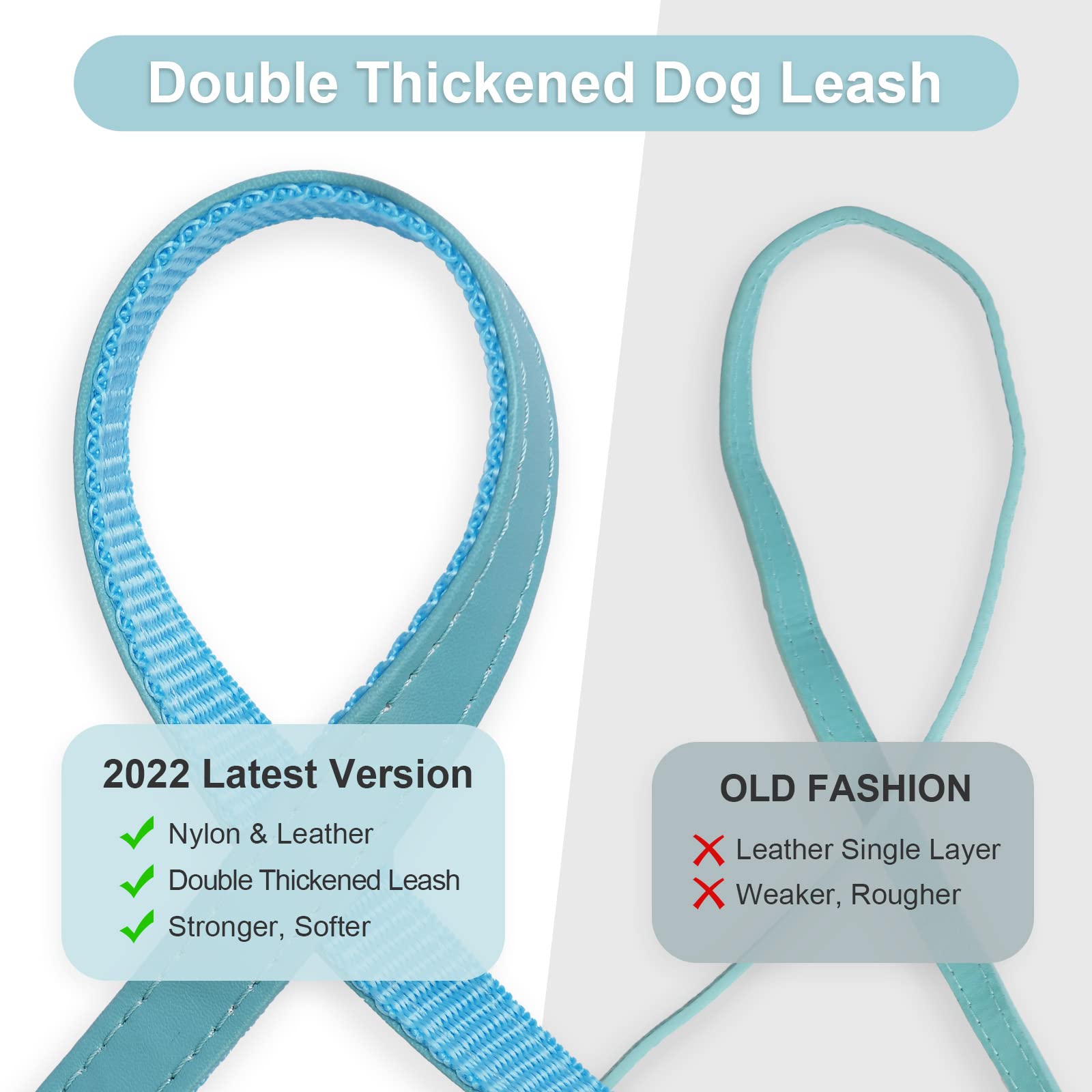 Spiked Studded Leather Dog Collar With Leash, Epesiri Rivet Pu Leather Dog Collars For Pit Bull, Durable Leather Cat Collar Spik