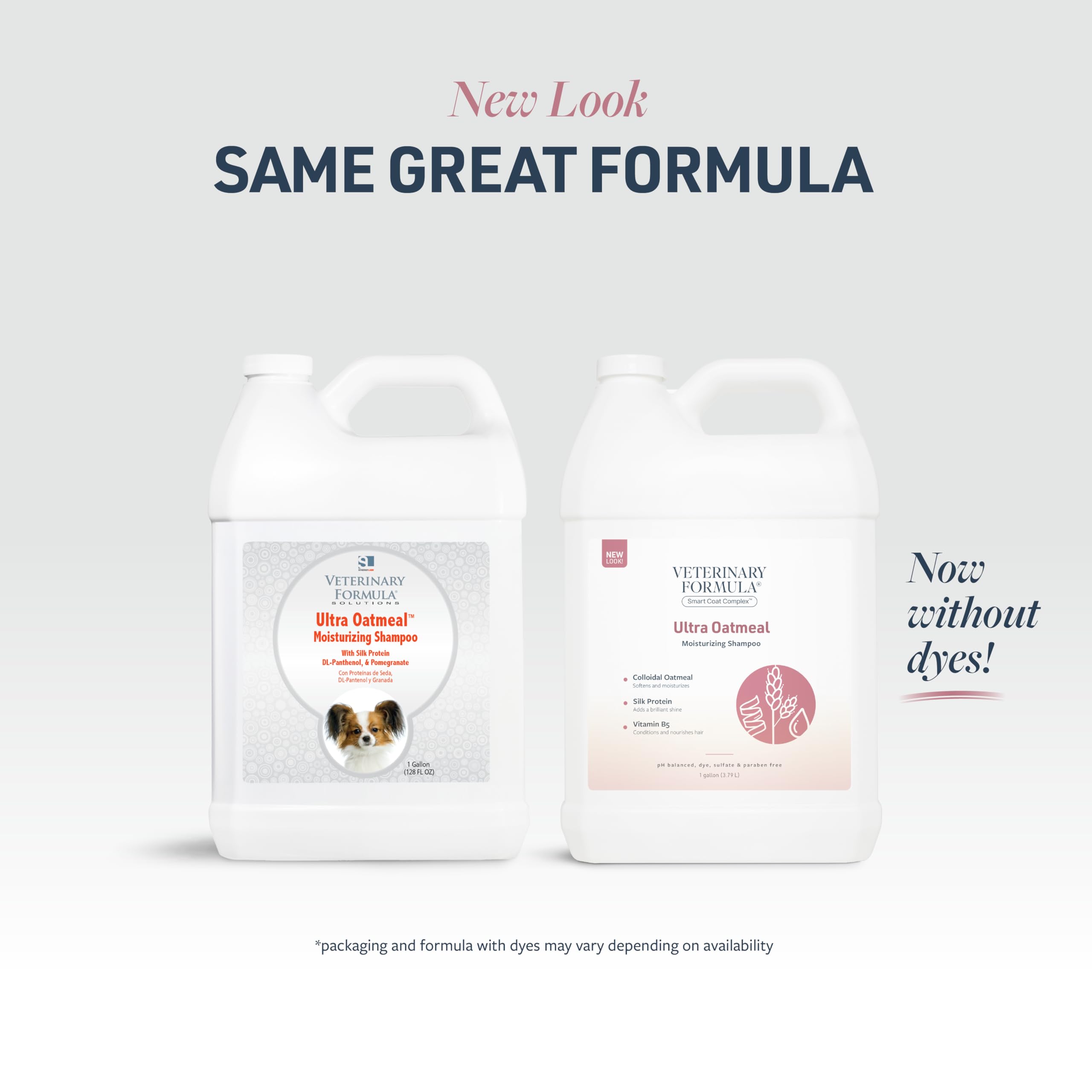Veterinary Formula Smart Coat Complex Ultra Oatmeal Moisturizing Shampoo for Dogs, 128 Fl oz / 1 Gallon - Moisture-Rich, Nourish