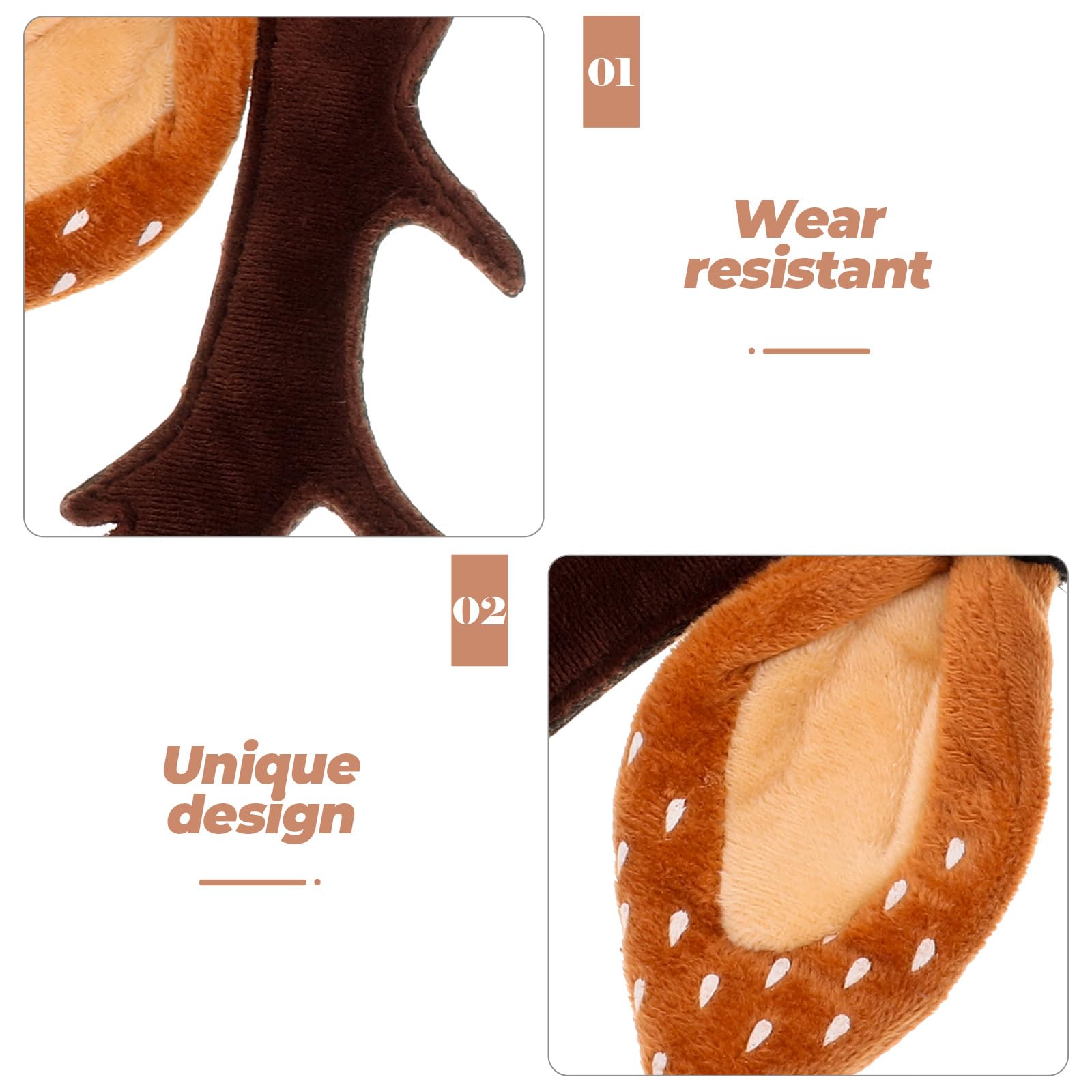 Hemobllo Christmas Cat Antler Headband - Adjustable Hair Hoops Hair Accessory For Cats And Kittens (Size ) - Festive Holiday Costume For Pets