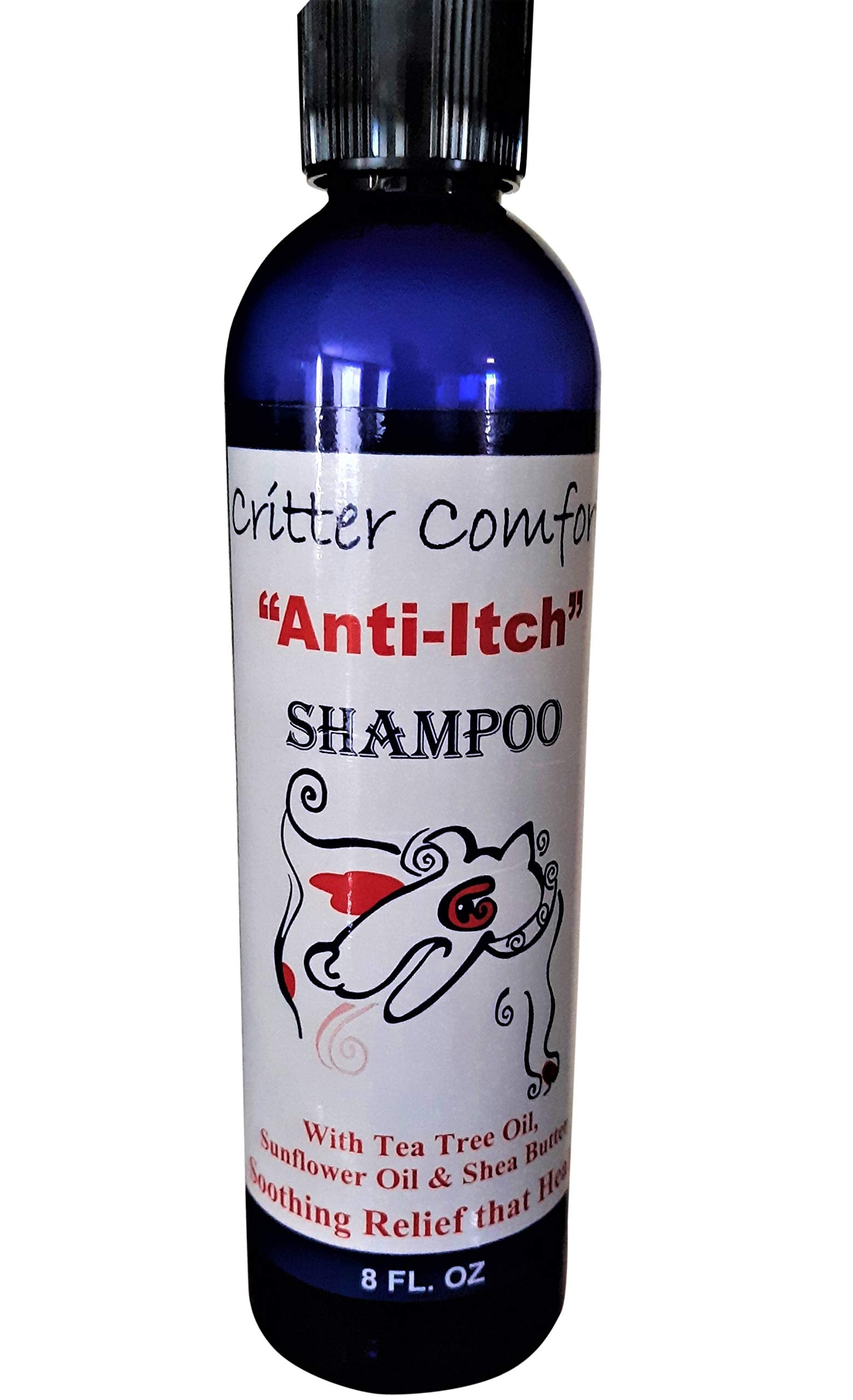 Natural Dog Shampoo For Dry Itchy Sensitive Skin- Allergy Relief Formula. Dog Bath For Smelly Dogs With Tea Tree Oil That Soothe