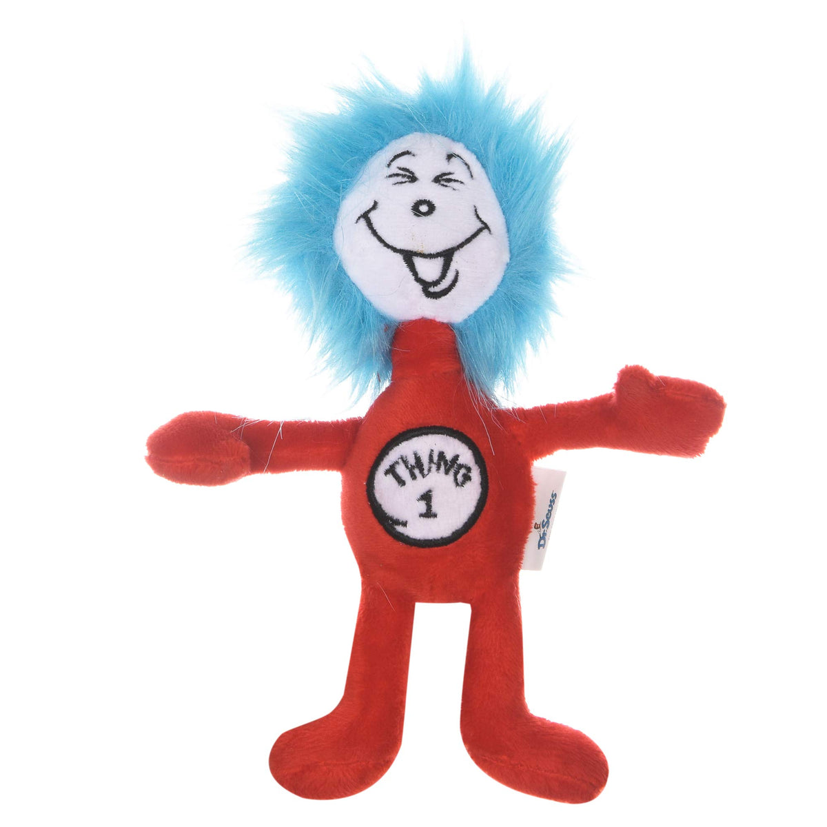 Dr. Seuss For Pets The Cat In The Hat Thing 1 Figure Plush Dog Toy | Large Dog Toys, 12 Inch Dog Toy From The Cat In The Hat | Red, White, And Blue Stuffed Animal Dog Toy From Dr. Seuss Collection